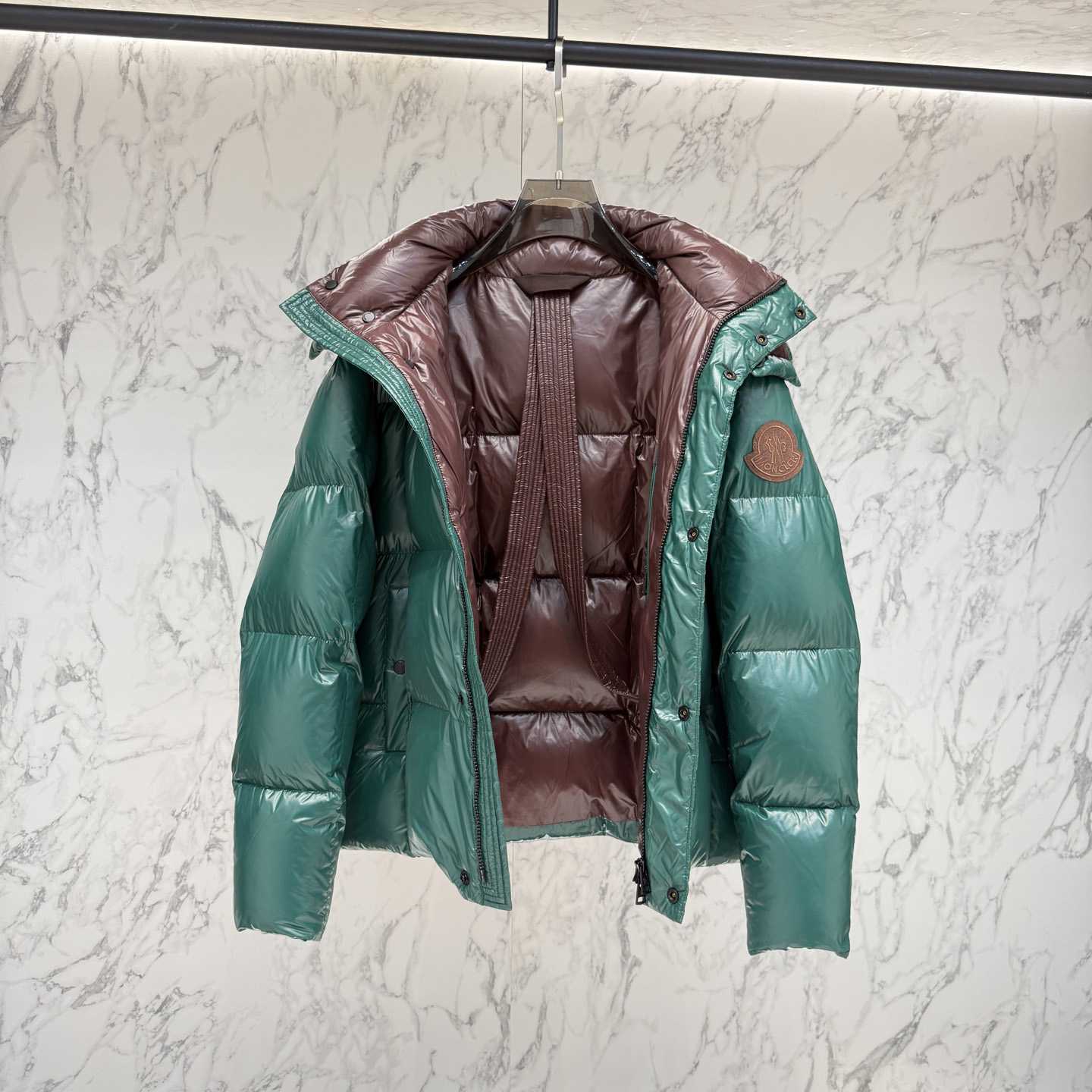 Moncler Parana Hooded Short Down Jacket   - DopestKickz