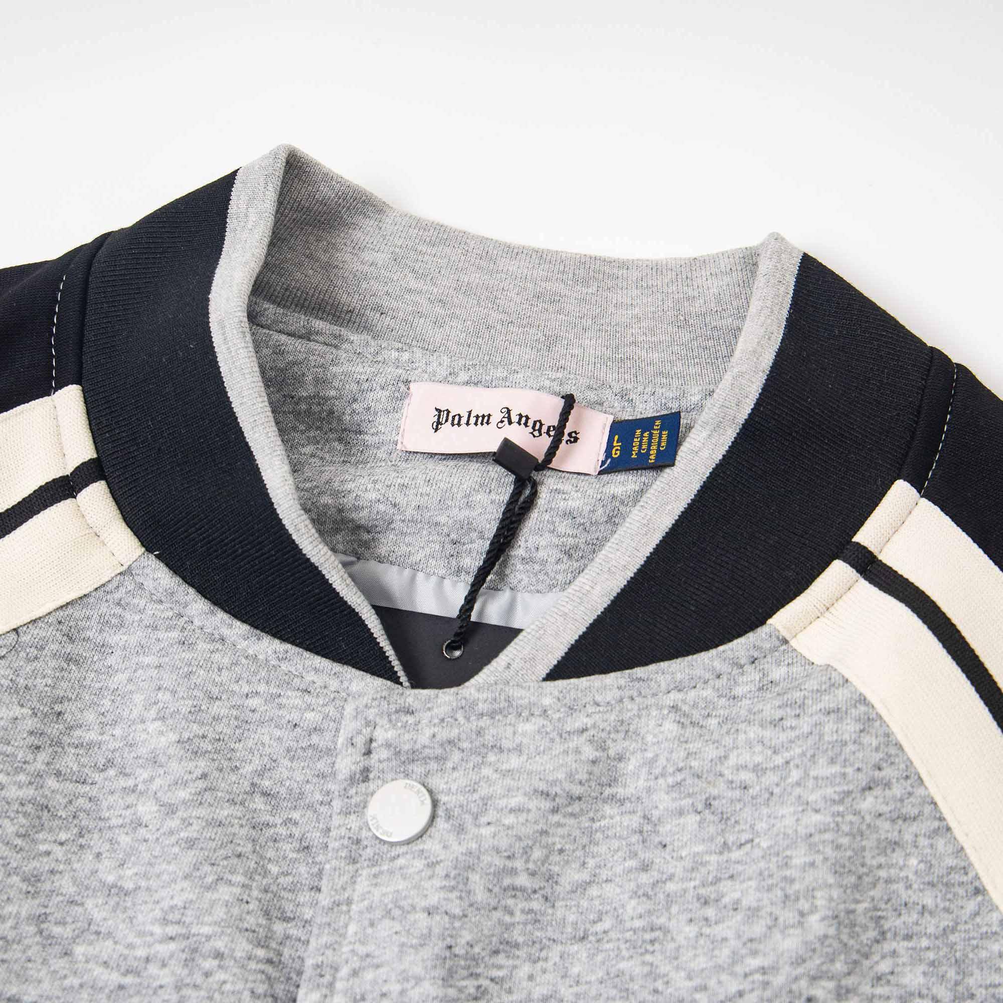 Palm Angels Curved Logo Track Varsity Jacket - DopestKickz