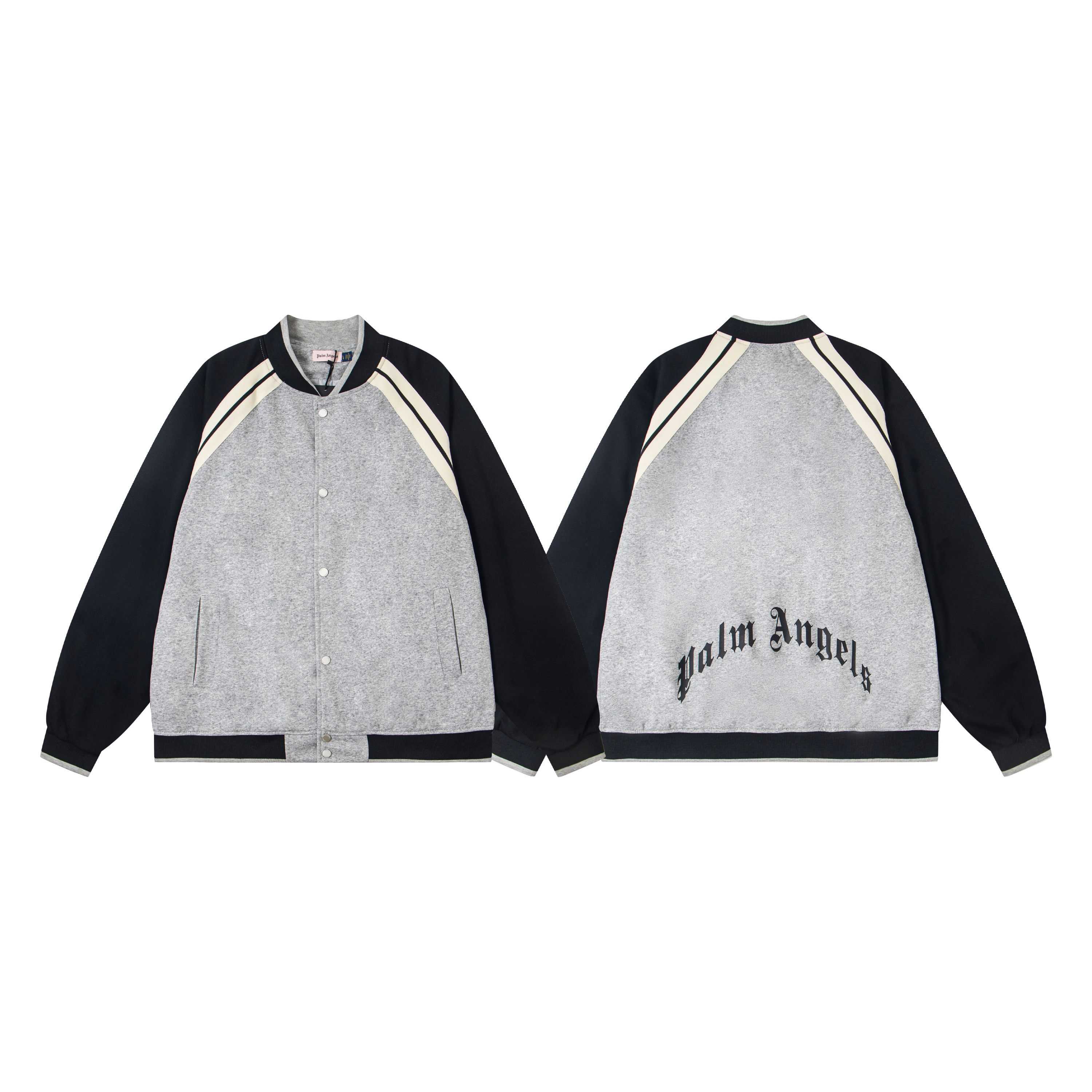 Palm Angels Curved Logo Track Varsity Jacket - DopestKickz