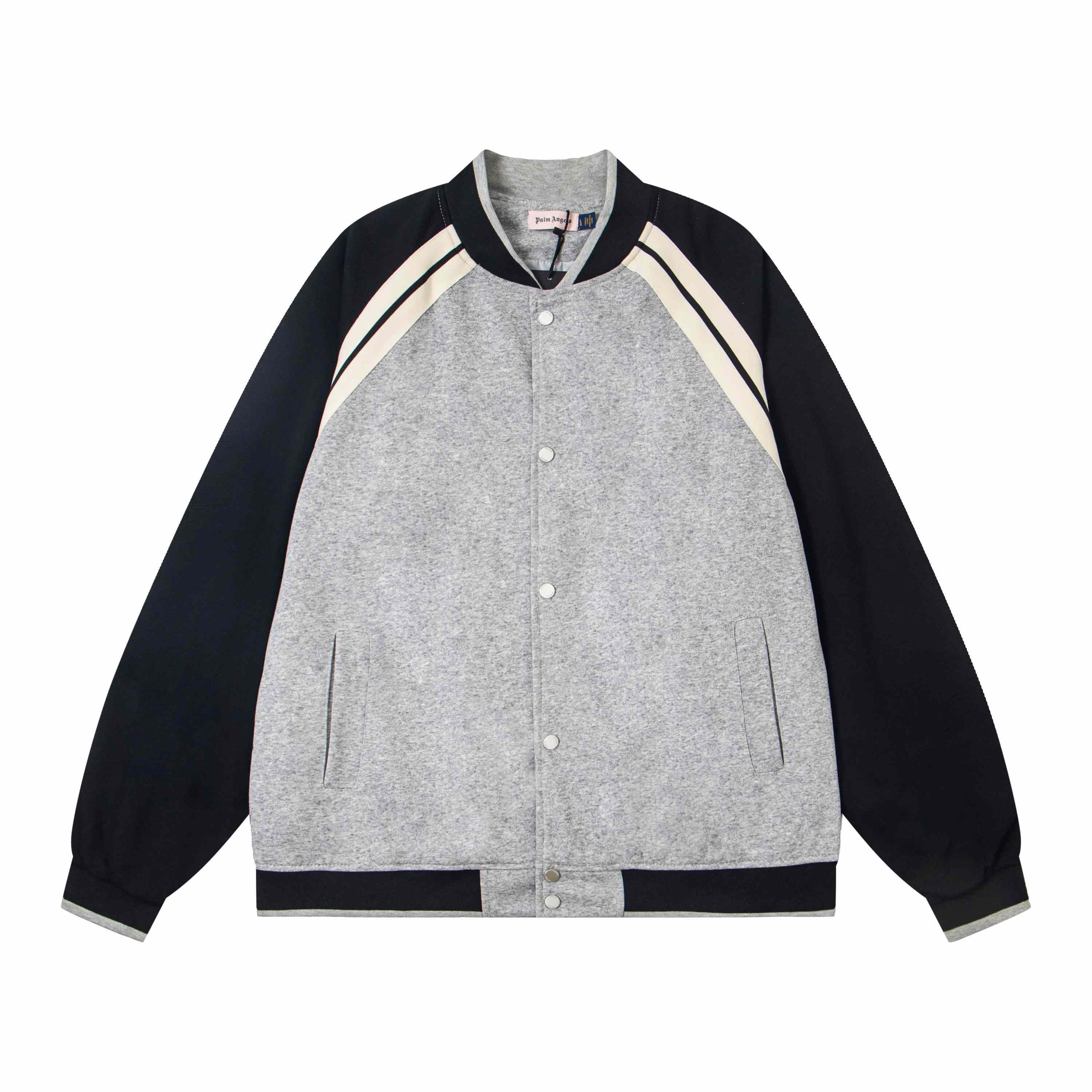 Palm Angels Curved Logo Track Varsity Jacket - DopestKickz