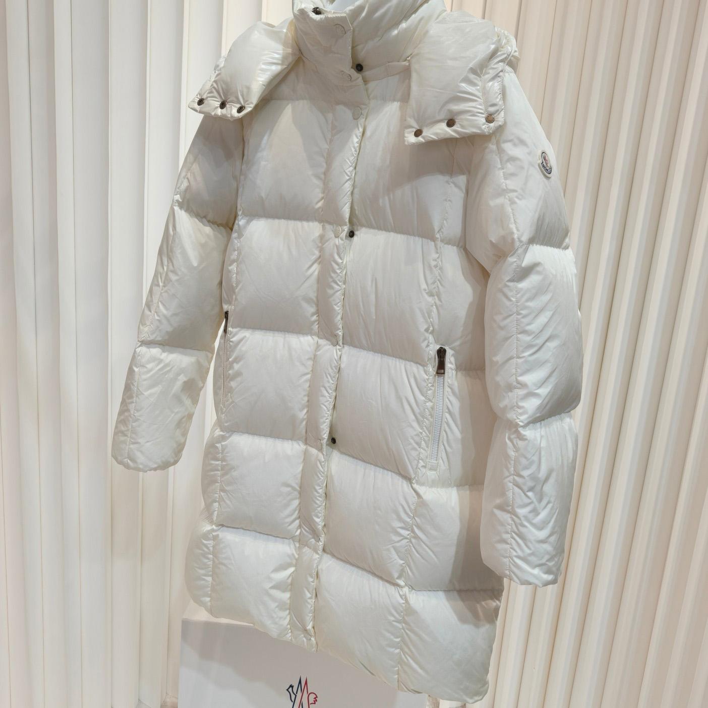 Moncler Litte Square-Quilted Hooded Long Down Jacket - DopestKickz