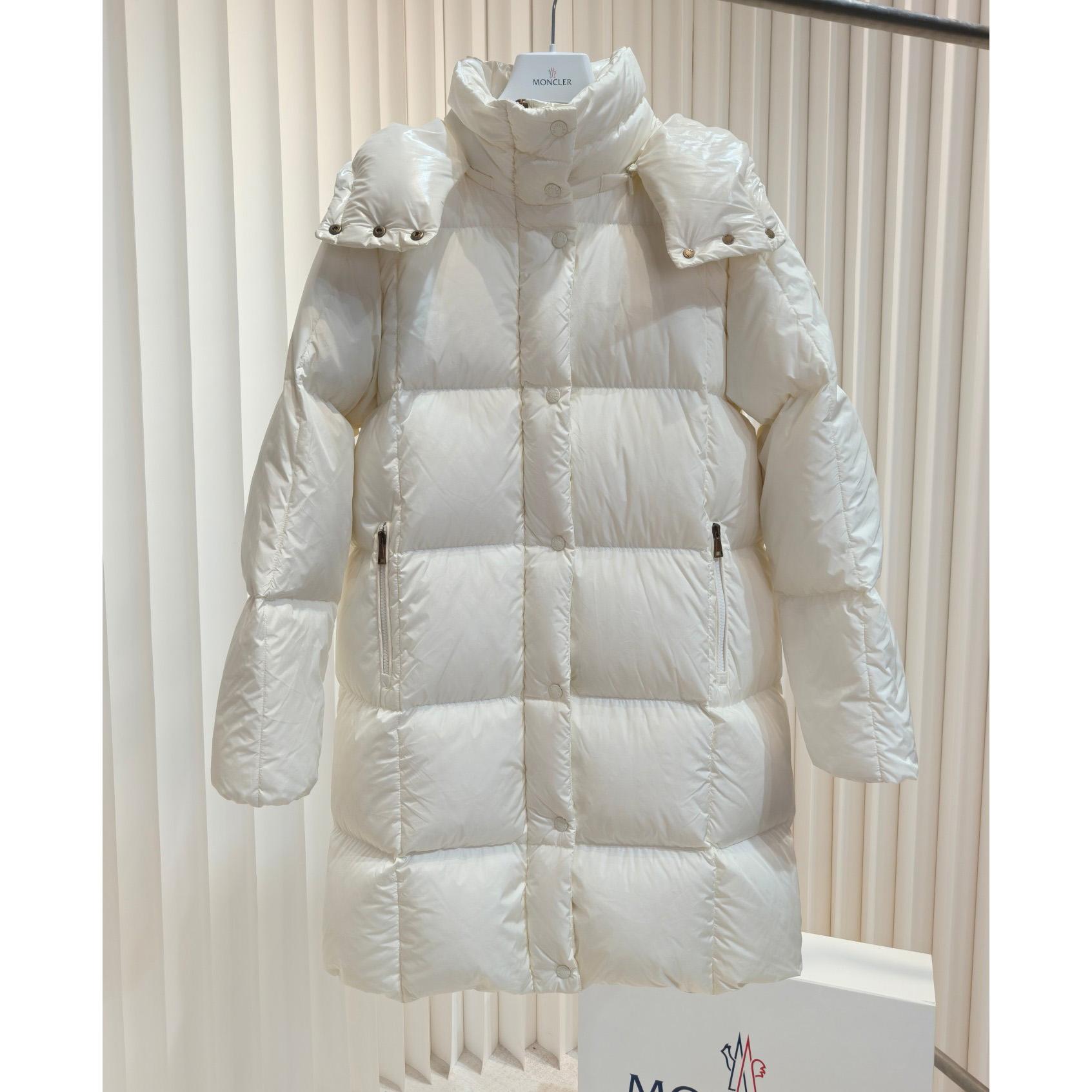 Moncler Litte Square-Quilted Hooded Long Down Jacket - DopestKickz