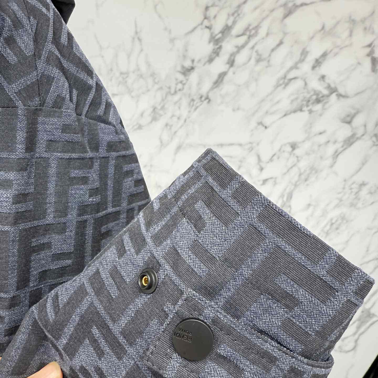 Fendi 'FF Denim Tech' Padded Jacket - DopestKickz