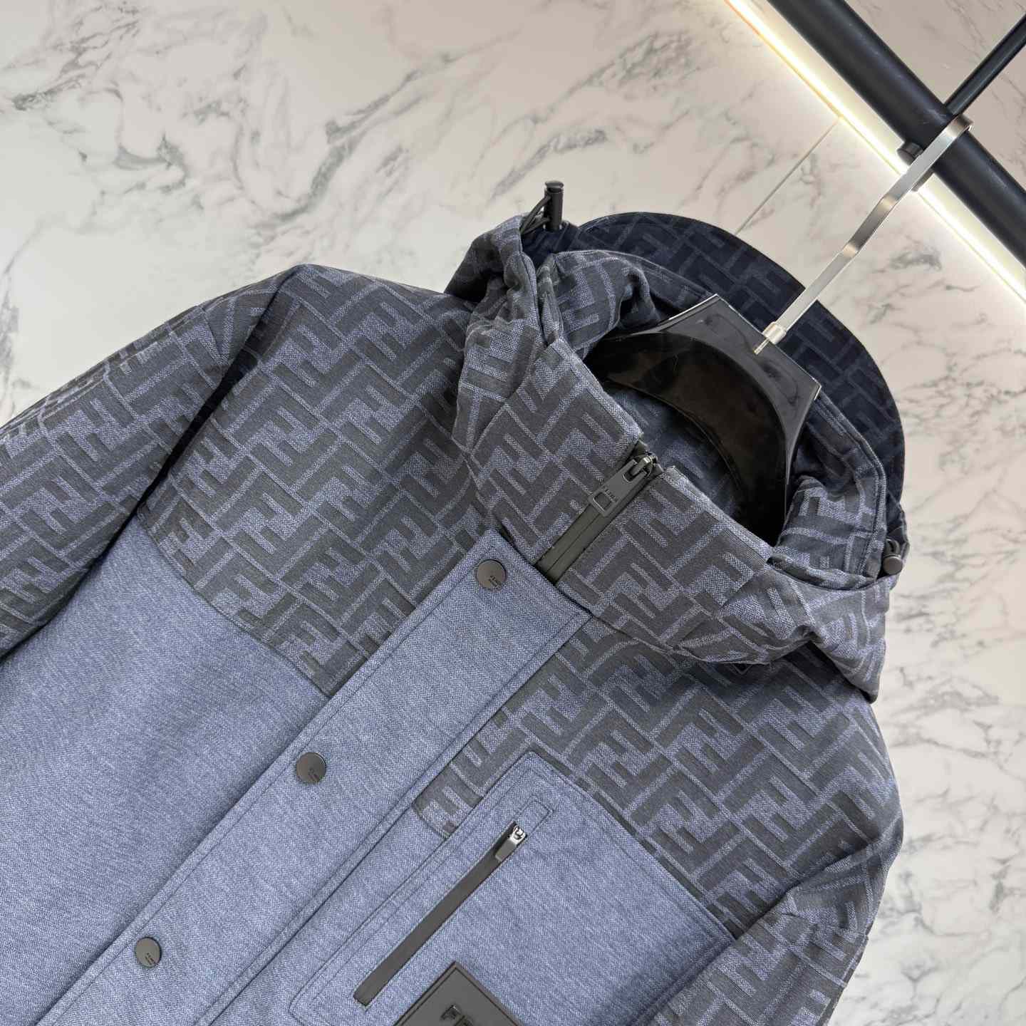 Fendi 'FF Denim Tech' Padded Jacket - DopestKickz