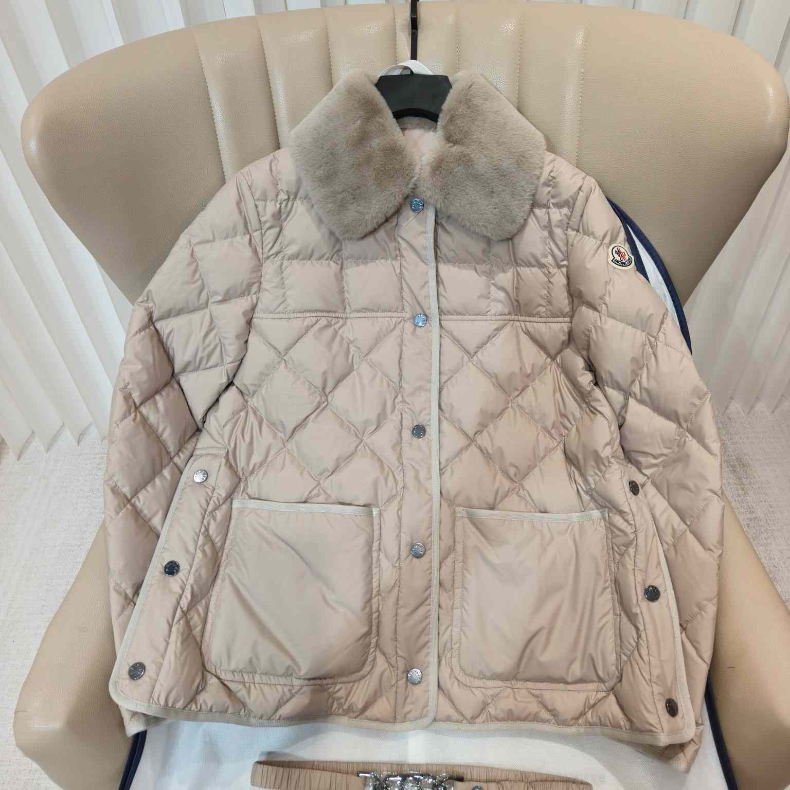 Moncler Cygne Faux Fur-Trimmed Short Down Jacket - DopestKickz