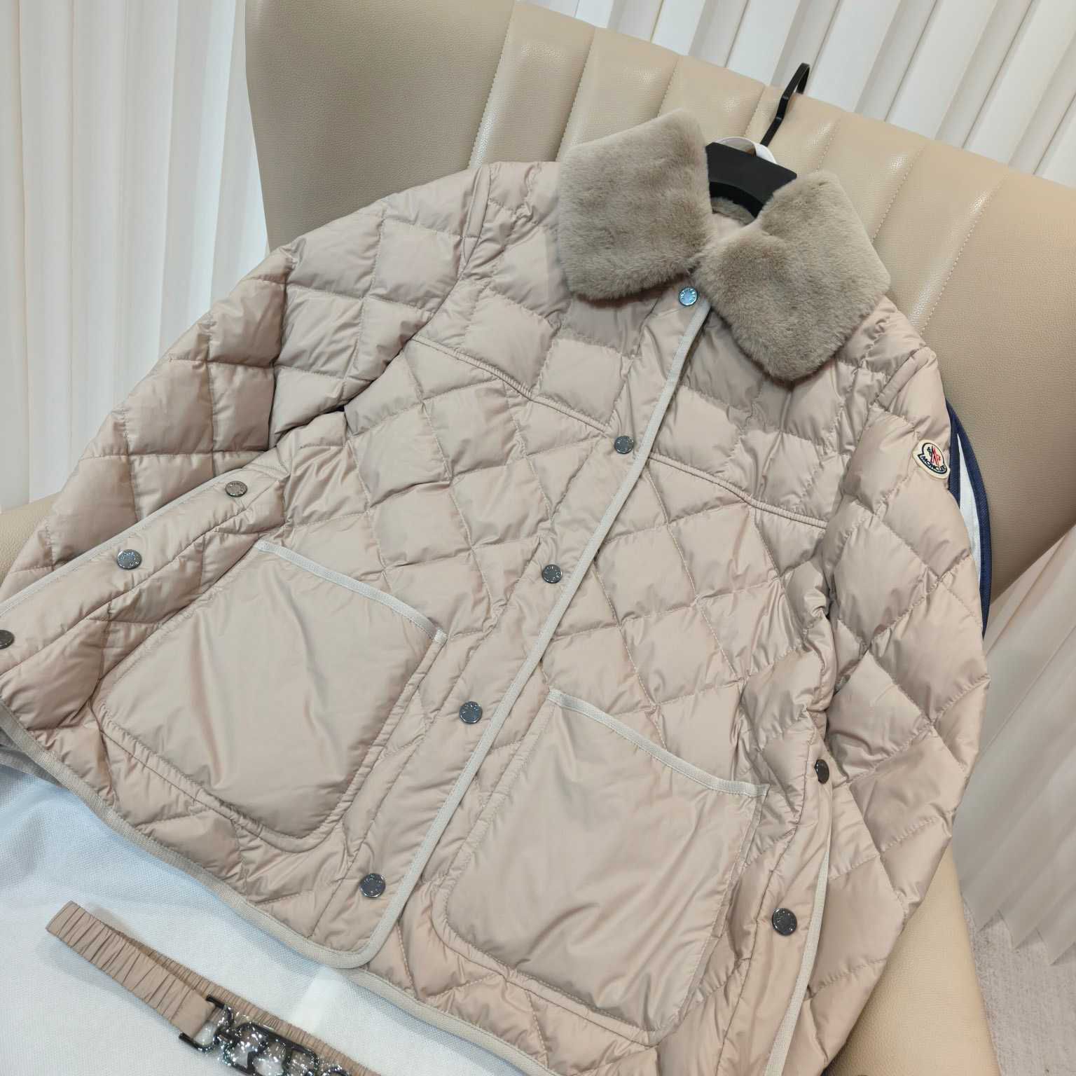 Moncler Cygne Faux Fur-Trimmed Short Down Jacket - DopestKickz