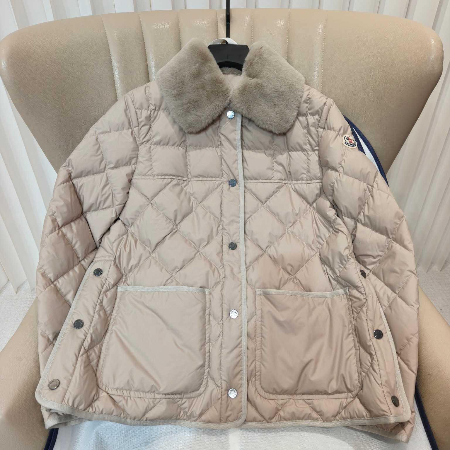 Moncler Cygne Faux Fur-Trimmed Short Down Jacket - DopestKickz