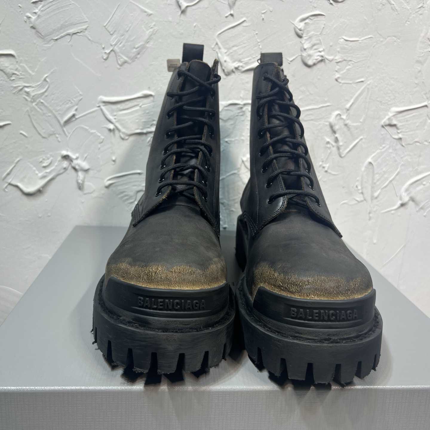 Balenciaga Strike Boot 'Worn-Out - Black Brown' - DopestKickz