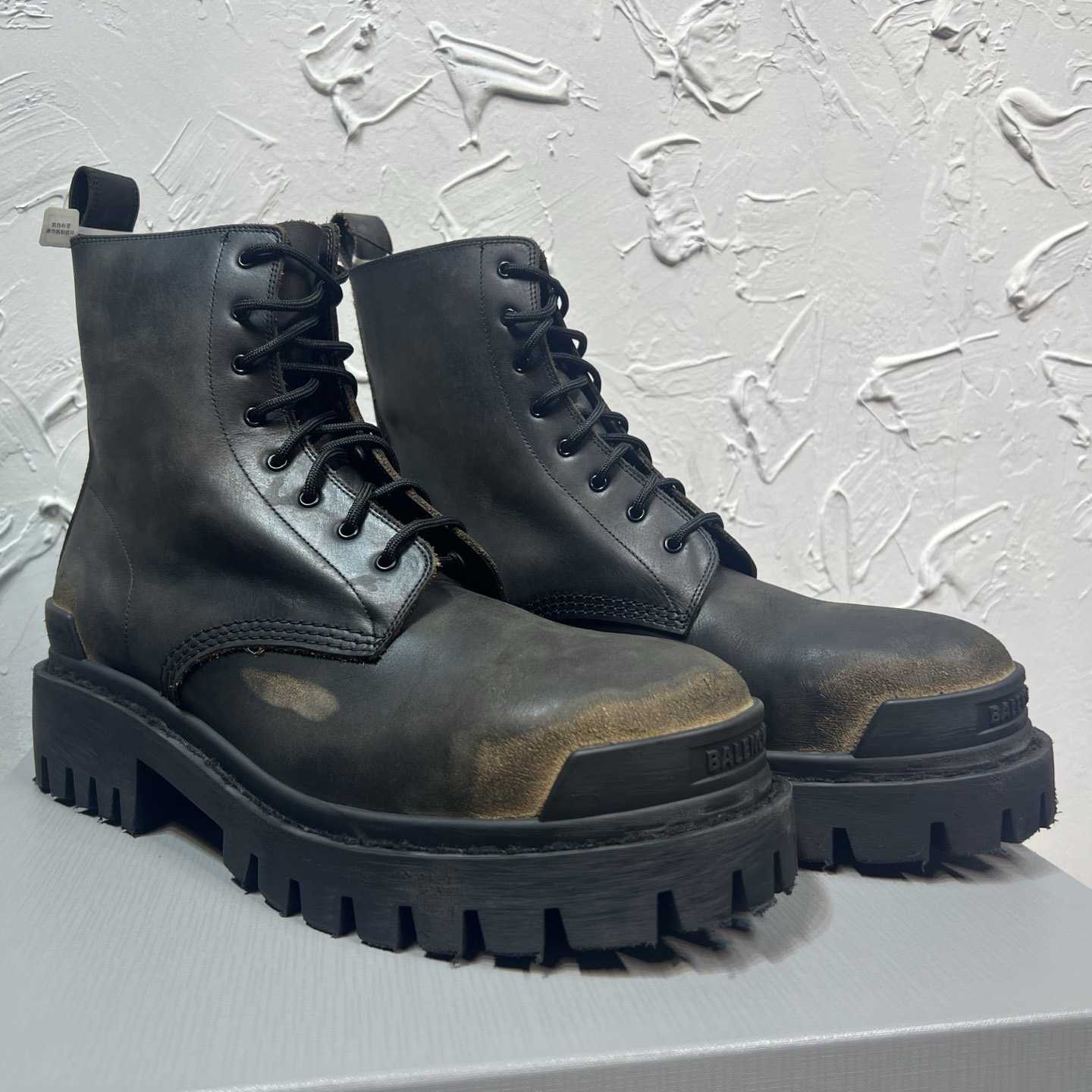 Balenciaga Strike Boot 'Worn-Out - Black Brown' - DopestKickz