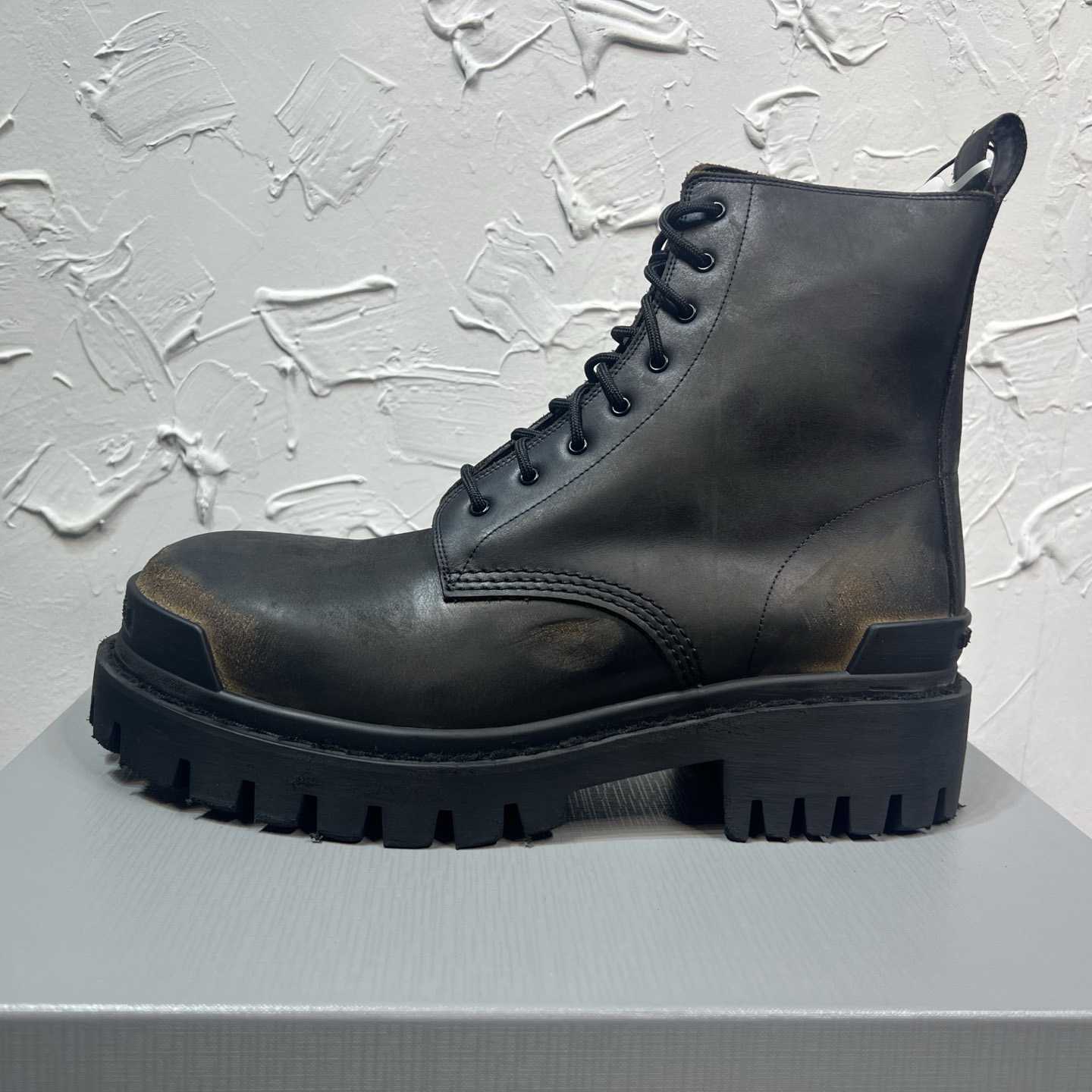Balenciaga Strike Boot 'Worn-Out - Black Brown' - DopestKickz