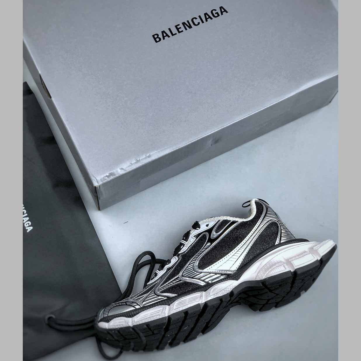 Balenciaga Phantom Sneaker “Triple White” 734731 W3XLX 1080 - DopestKickz