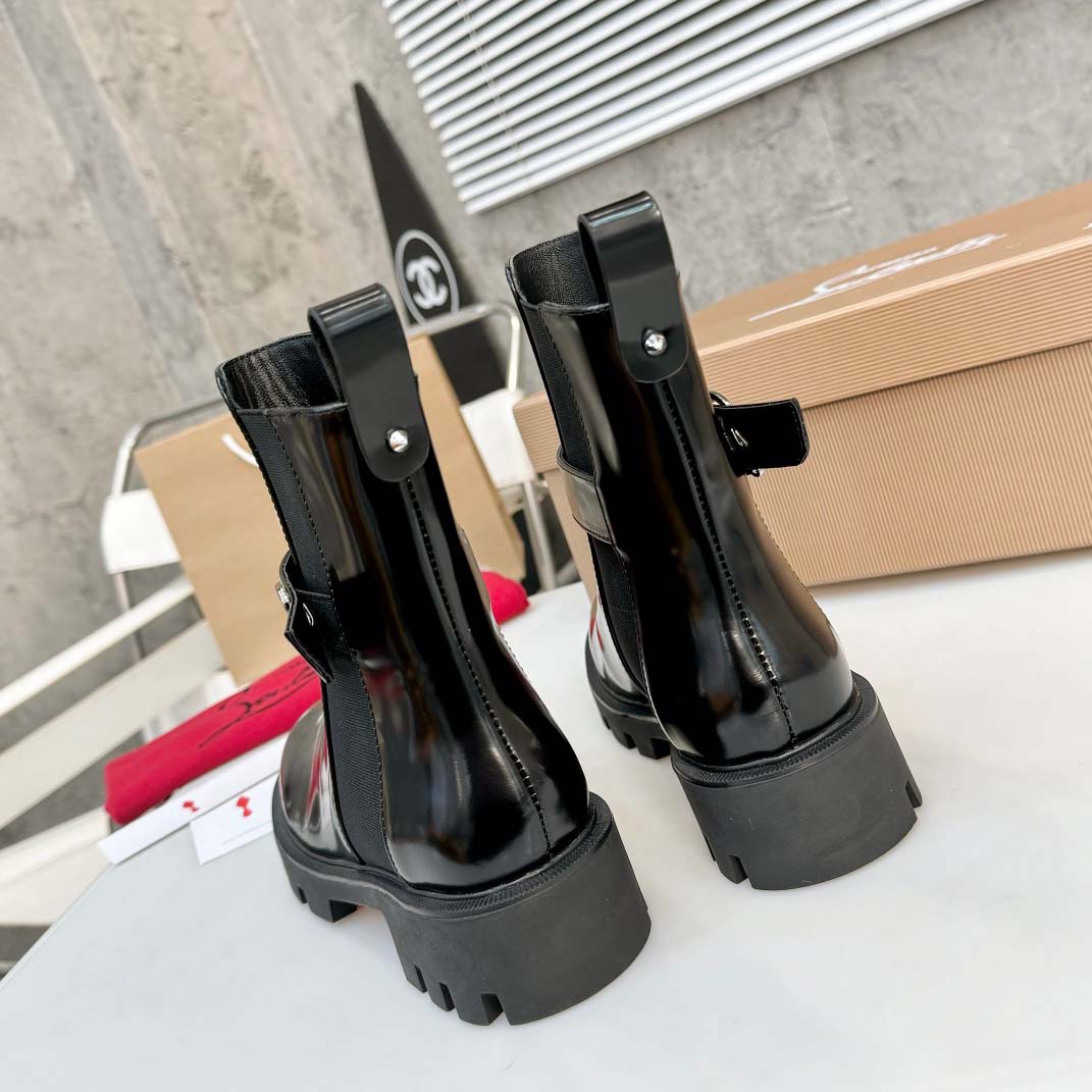 Christian Louboutin CL Chelsea Booty Lug Boots - DopestKickz