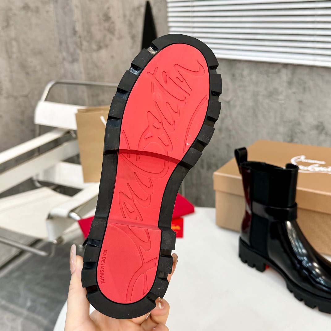 Christian Louboutin CL Chelsea Booty Lug Boots - DopestKickz