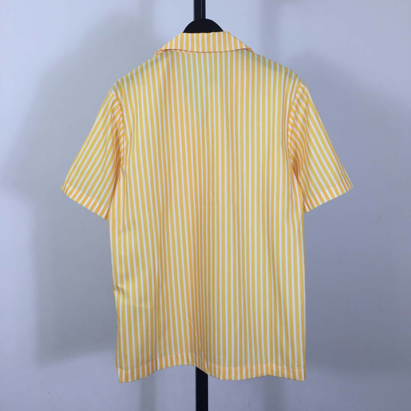 Louis Vuitton Monogram Striped Patchwork Short-Sleeved Shirt   1AHVWT - DopestKickz