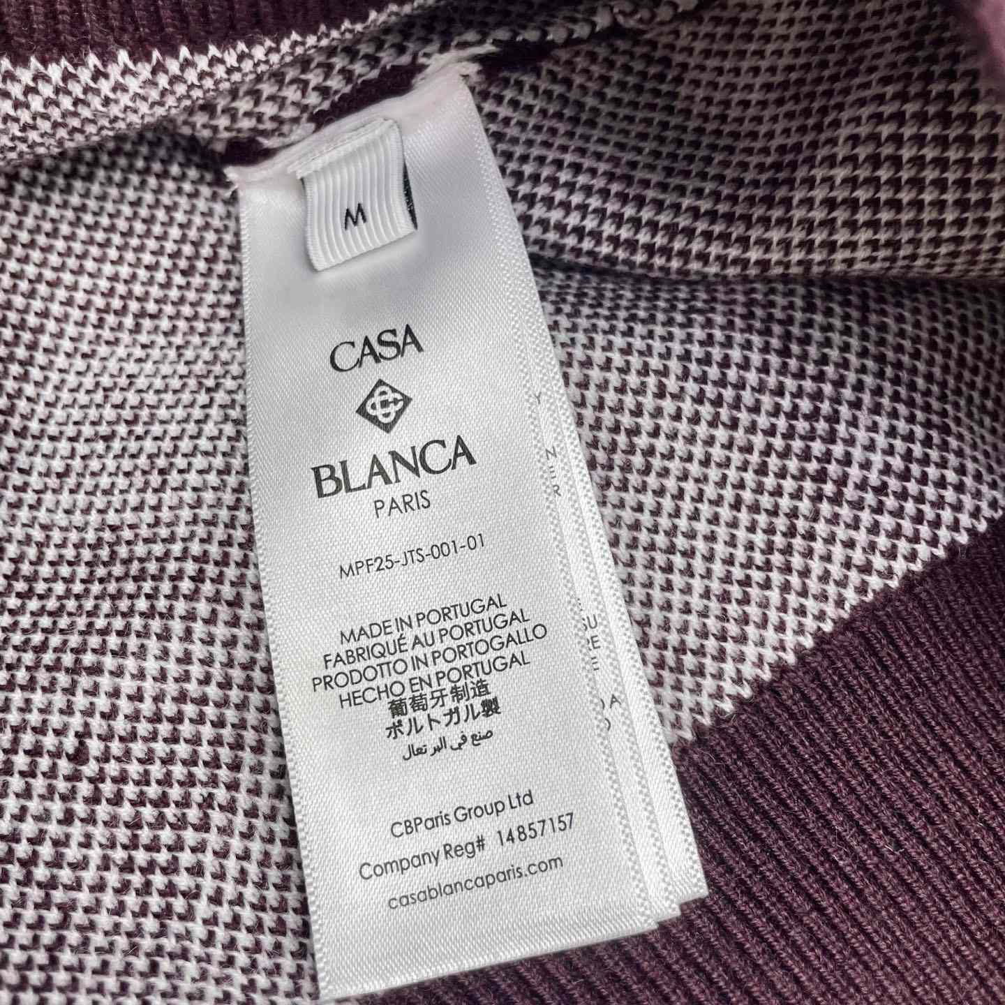 Casablanca Monogram Cotton Knit Polo shirt    Z6027 - DopestKickz