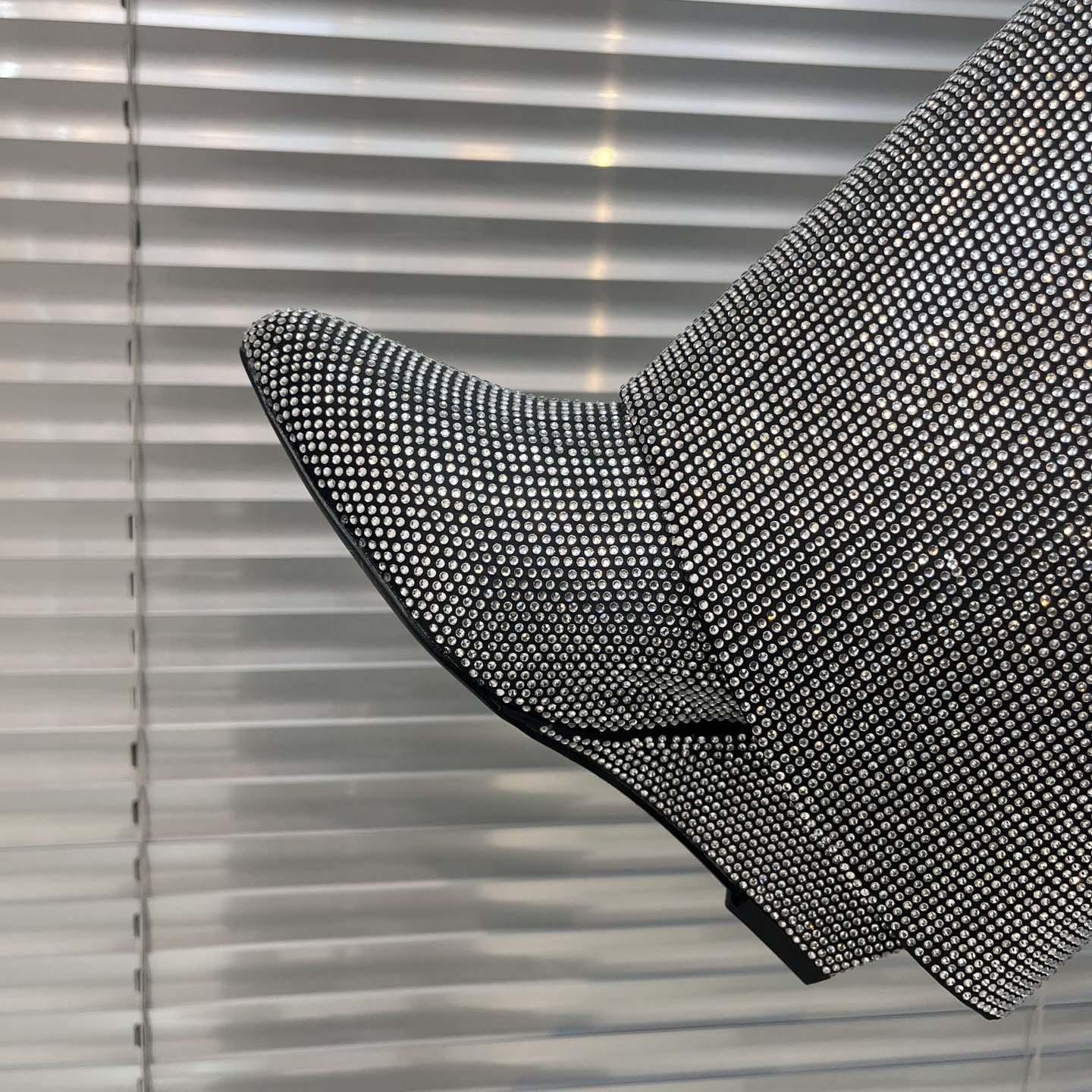 Givenchy Shark Lock Leather Knee-high Boots - DopestKickz