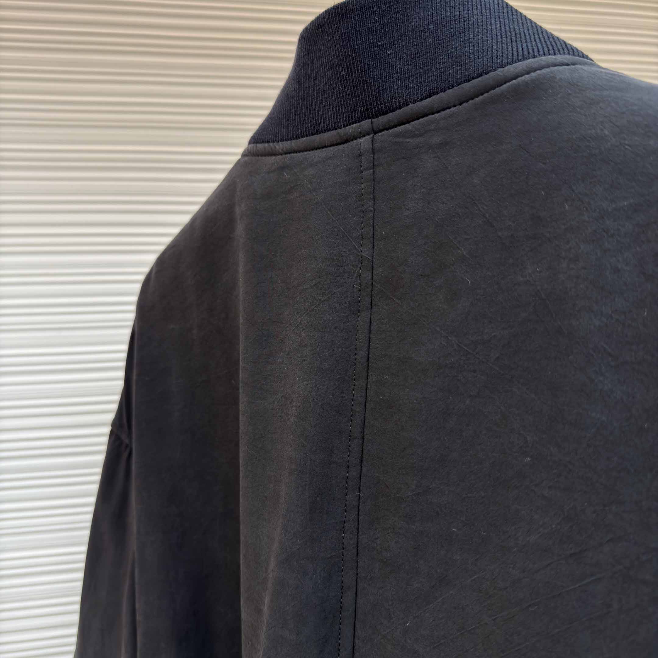 Dior x Stone Island Habotai Silk Blend Bomber Jacket Black  - DopestKickz