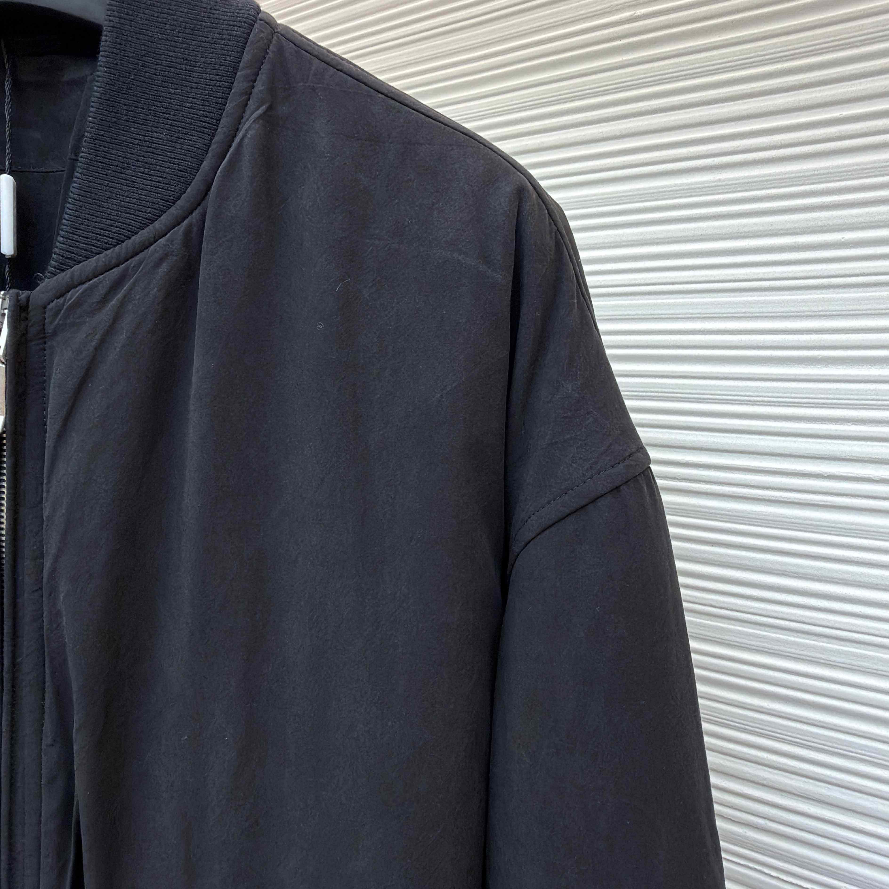 Dior x Stone Island Habotai Silk Blend Bomber Jacket Black  - DopestKickz