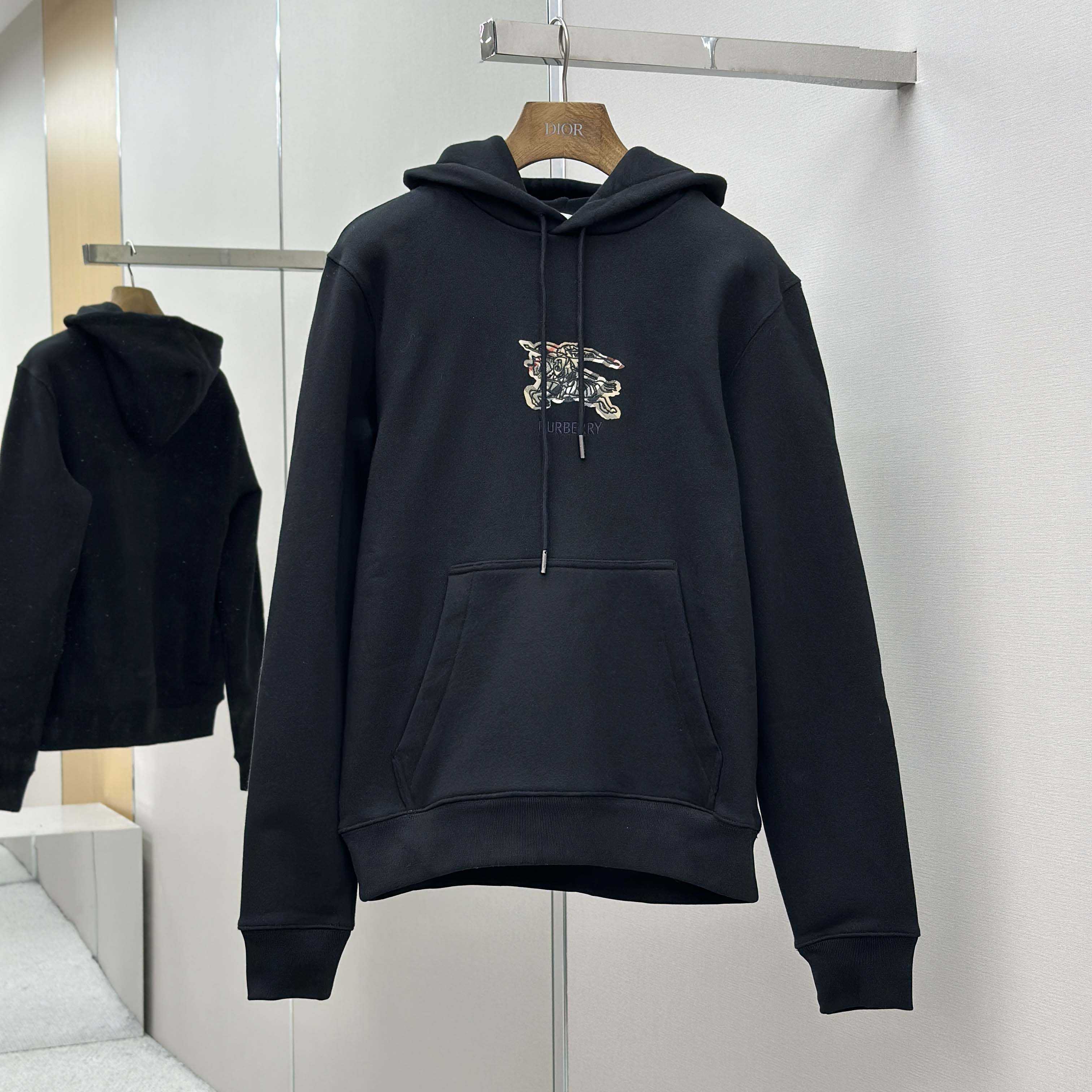 Burberry EKD Check Cotton Hoodie   - DopestKickz