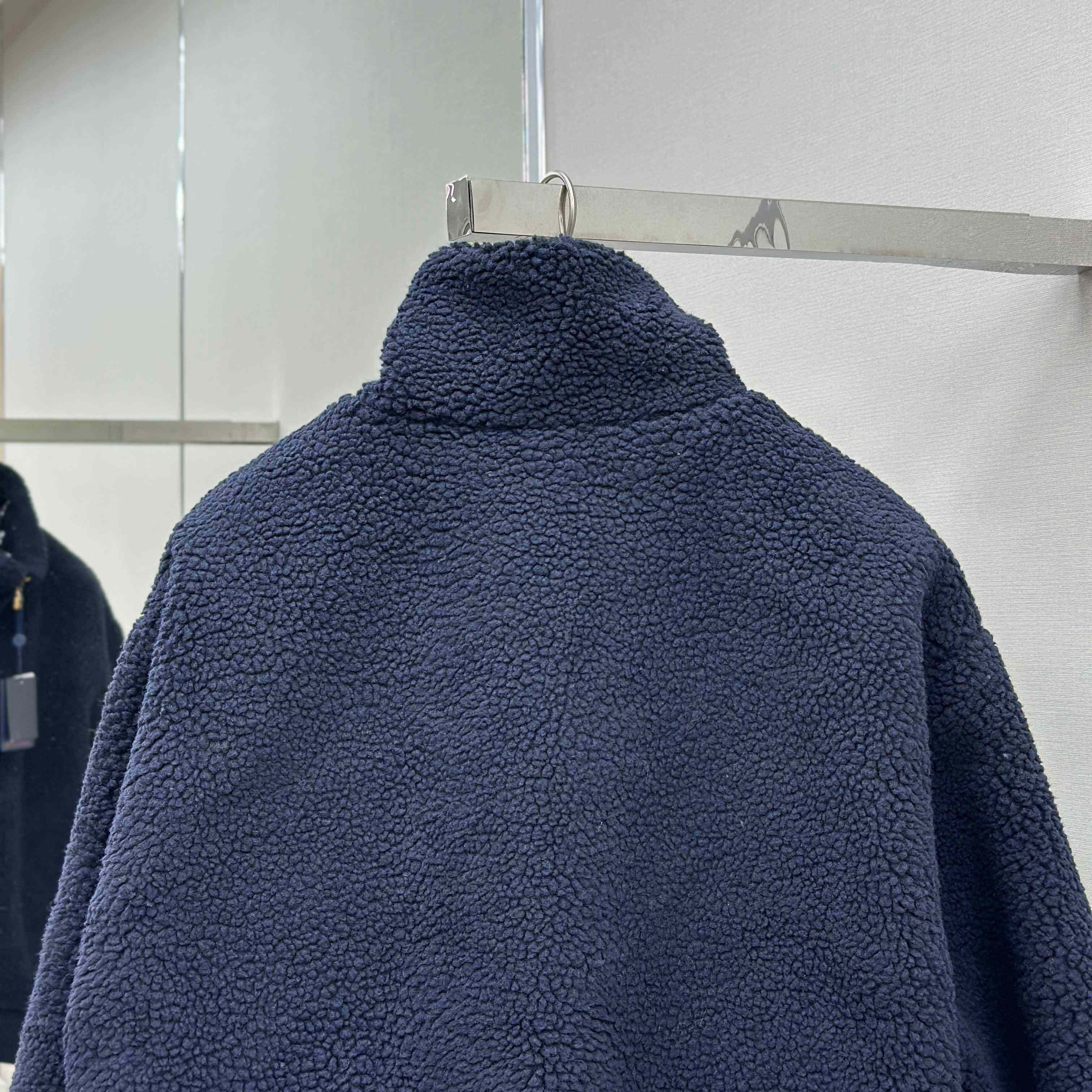 Louis Vuitton Leather Patch Fleece Blouson   1AGLXL - DopestKickz