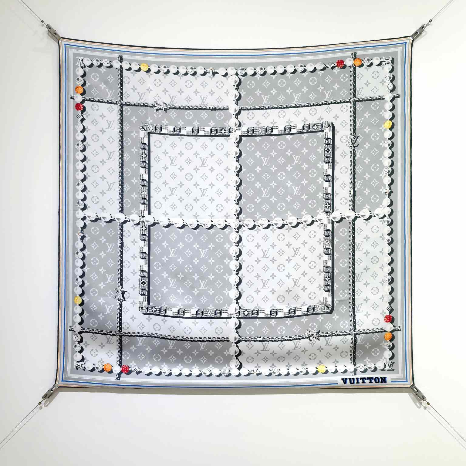 Louis Vuitton Dandy Monogram Silk Square   M94847 - DopestKickz