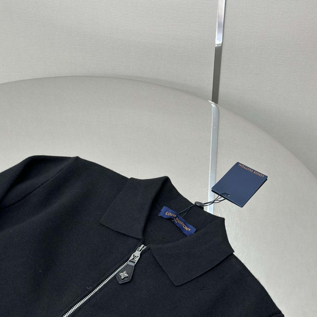 Louis Vuitton Knit Blouson With Leather Details   1AH347 - DopestKickz