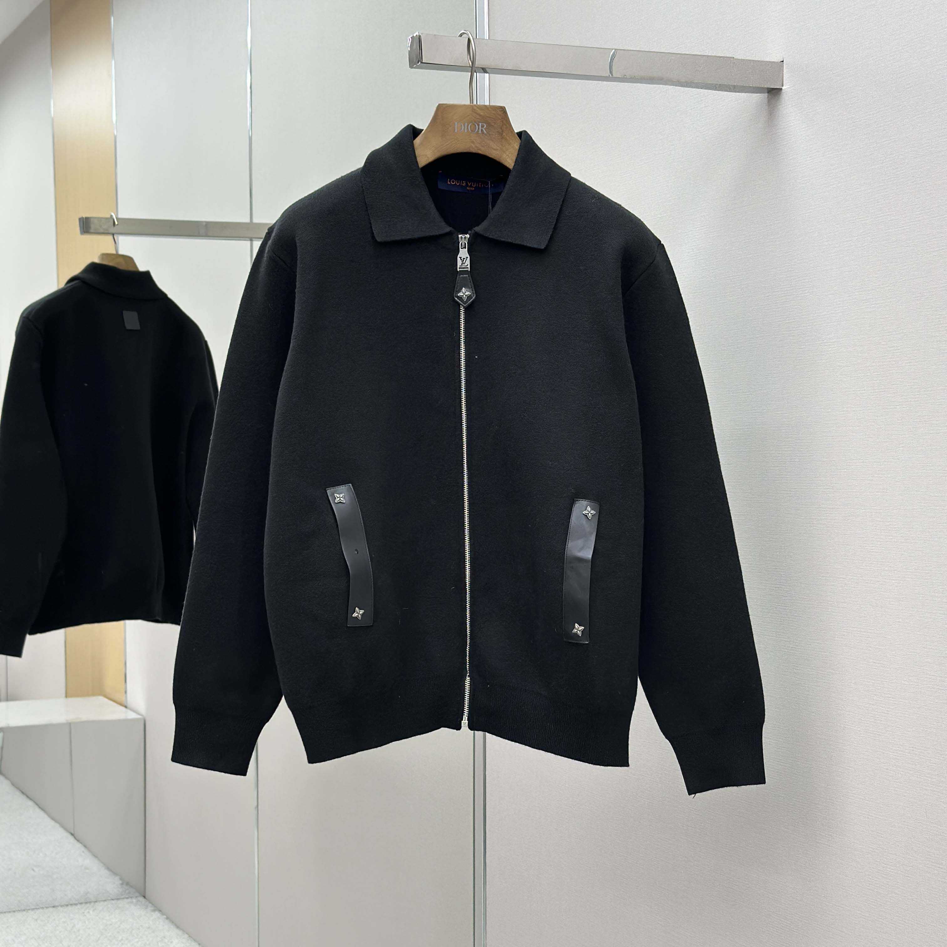 Louis Vuitton Knit Blouson With Leather Details   1AH347 - DopestKickz