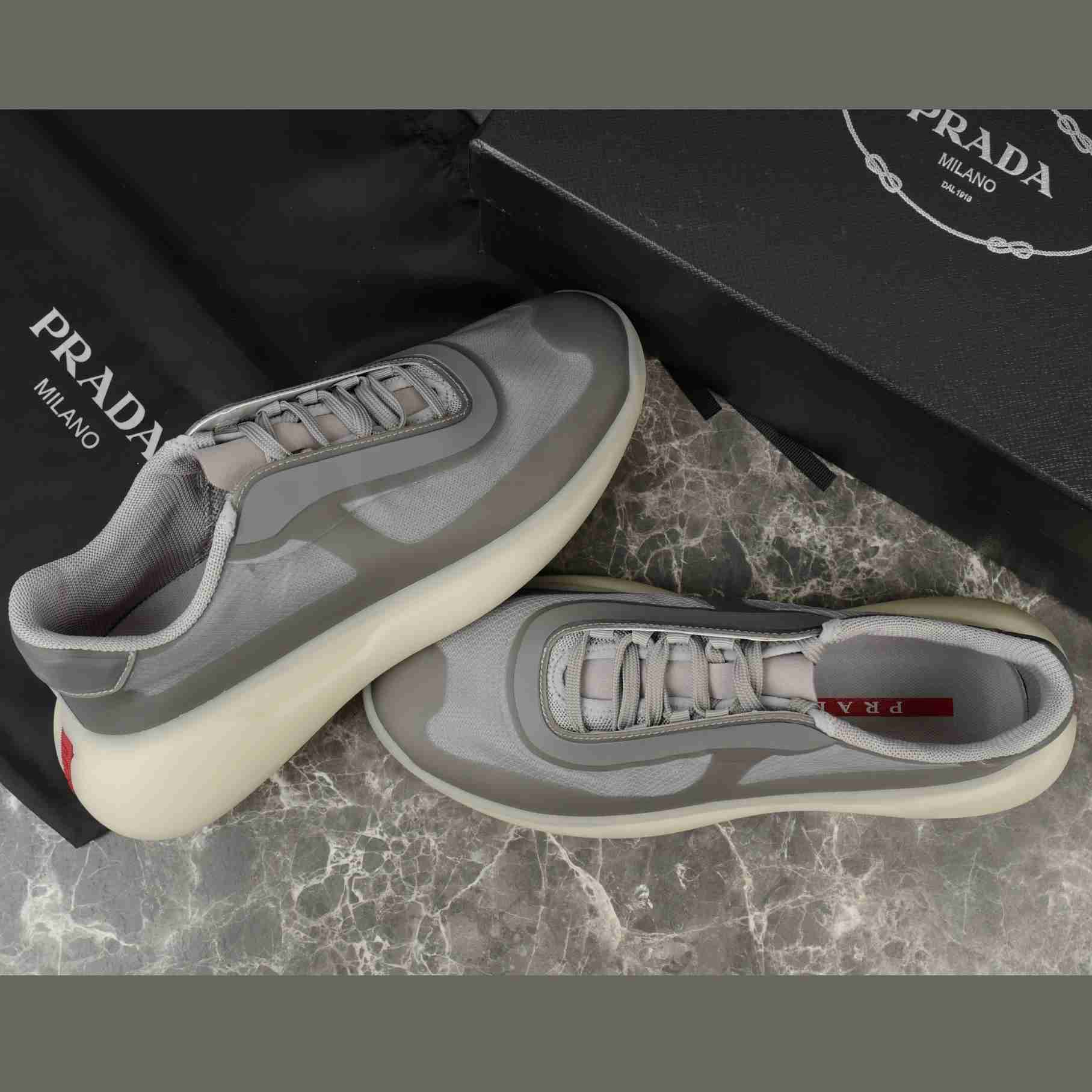 Prada America's Cup Re-Nylon And Bike Fabric Sneakers - DopestKickz