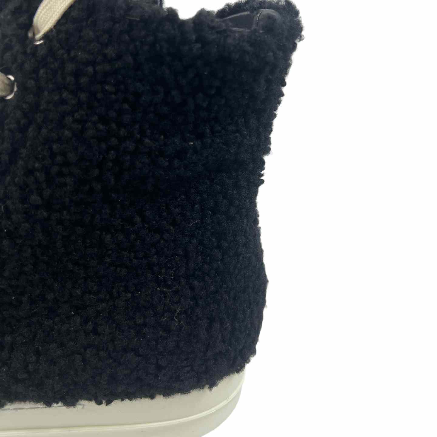 Rick Owens Fur High Top Sneakers - DopestKickz