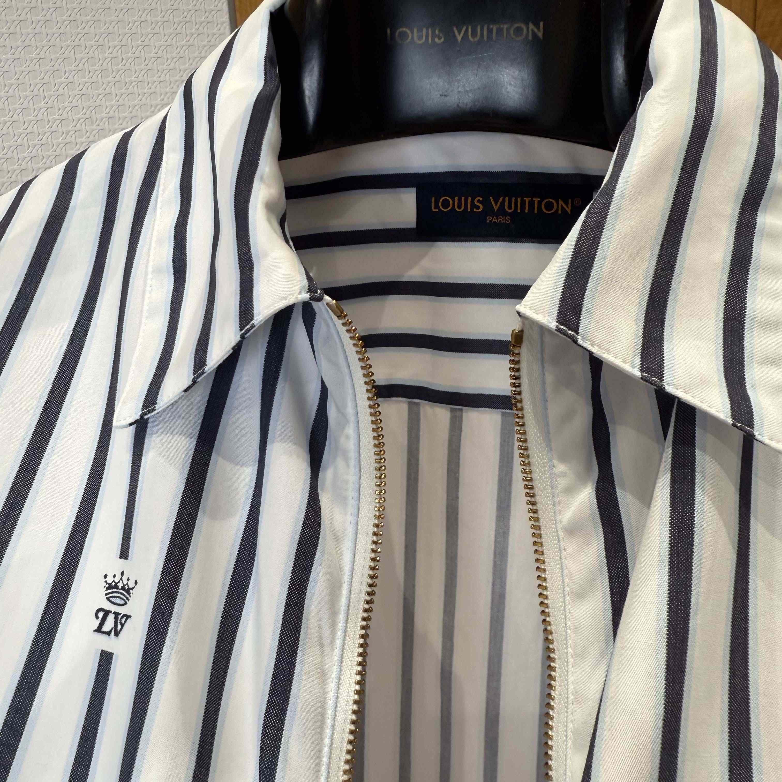 Louis Vuitton Long-Sleeved Zip-Up Shirt    1AIKA2 - DopestKickz