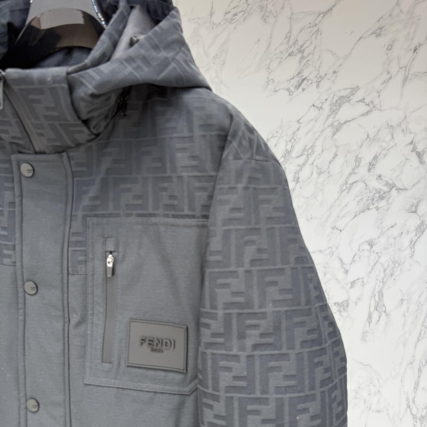 Fendi 'FF Denim Tech' Padded Jacket - DopestKickz