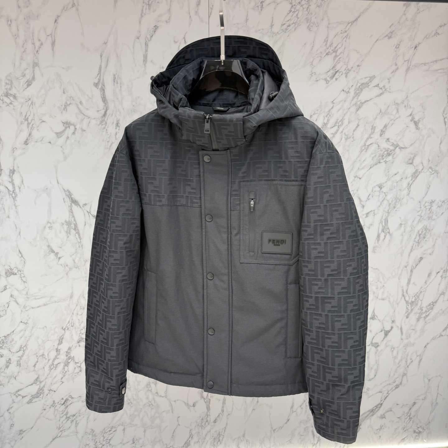 Fendi 'FF Denim Tech' Padded Jacket - DopestKickz
