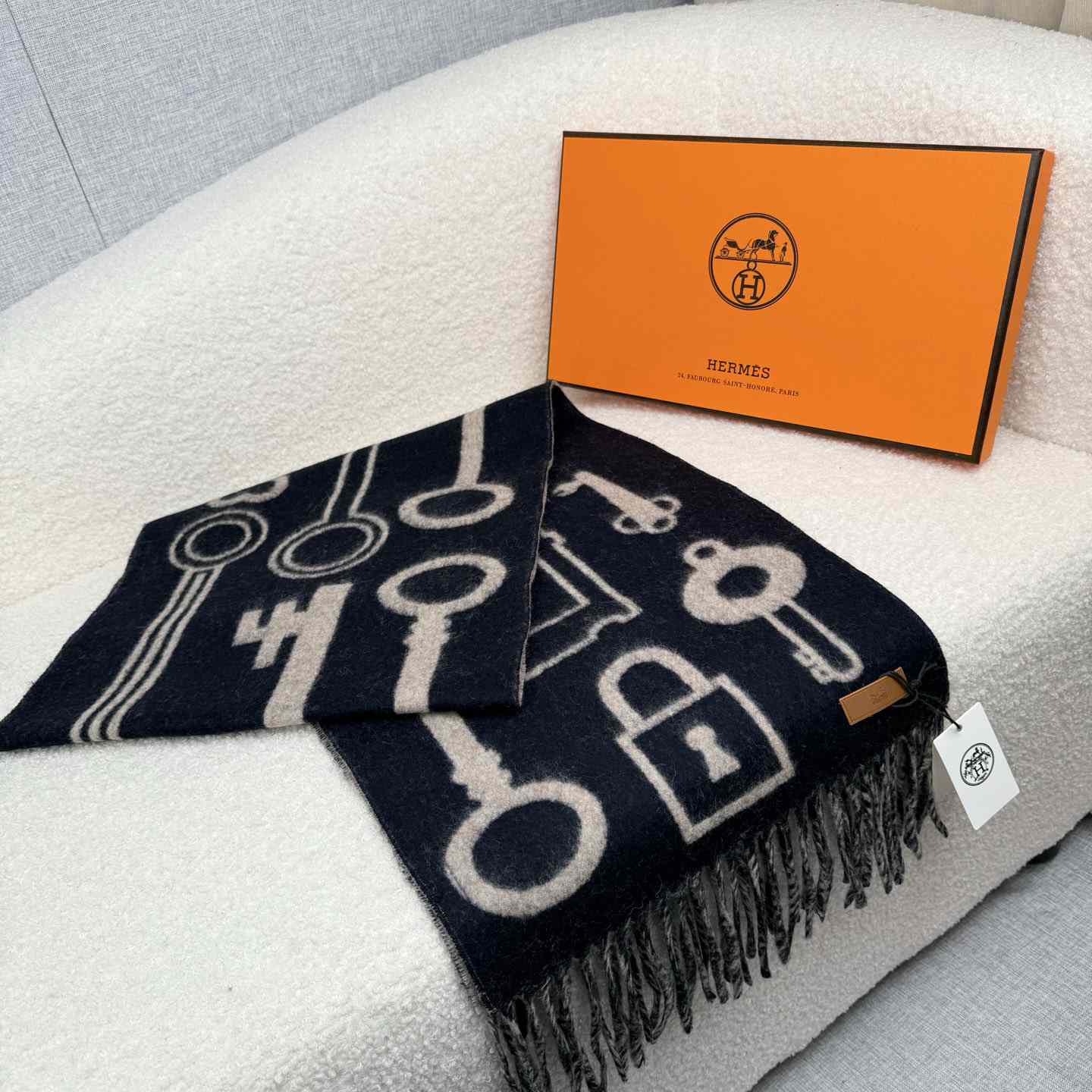 Hermes Casaque Porte-Clefs Scarf - DopestKickz