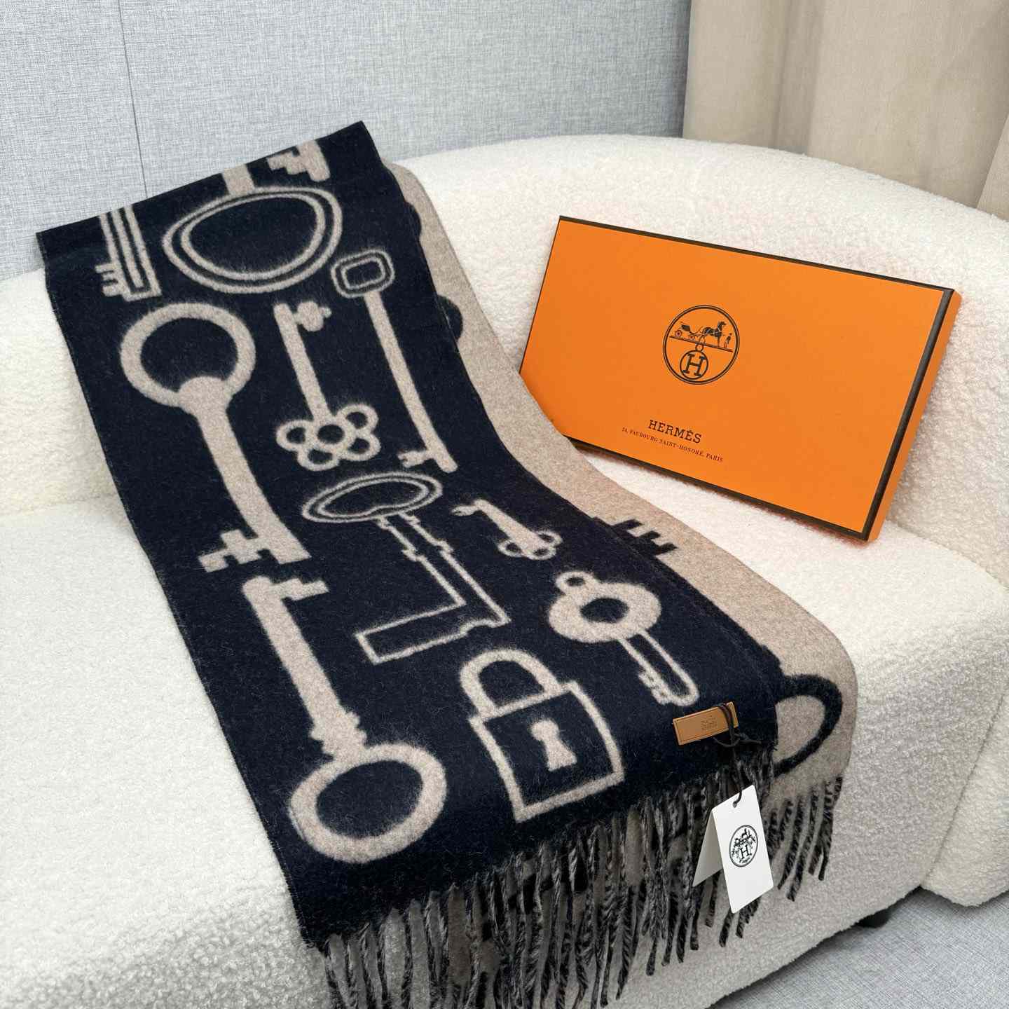 Hermes Casaque Porte-Clefs Scarf - DopestKickz