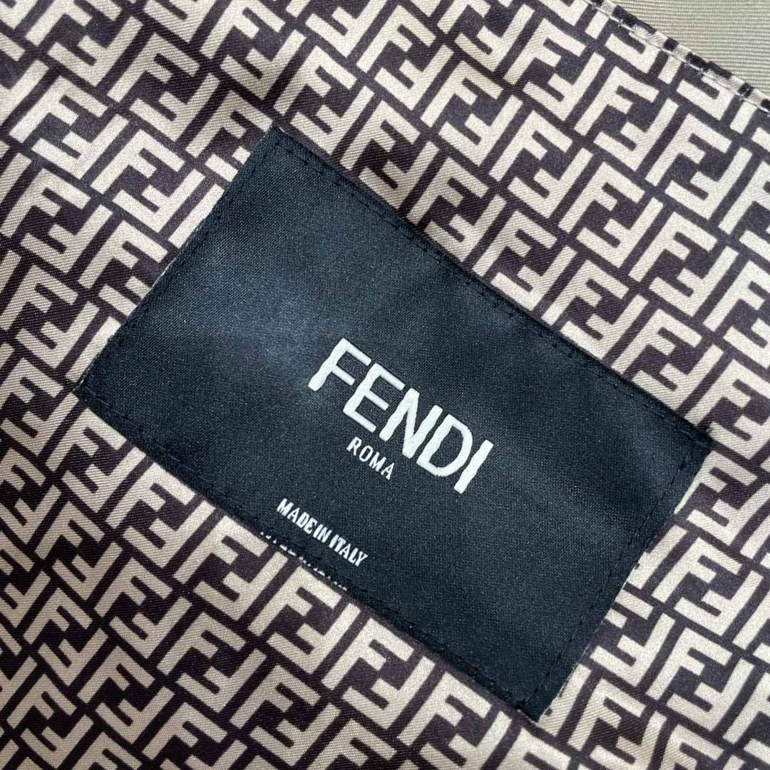 Fendi Beige Gabardine Blouson - DopestKickz