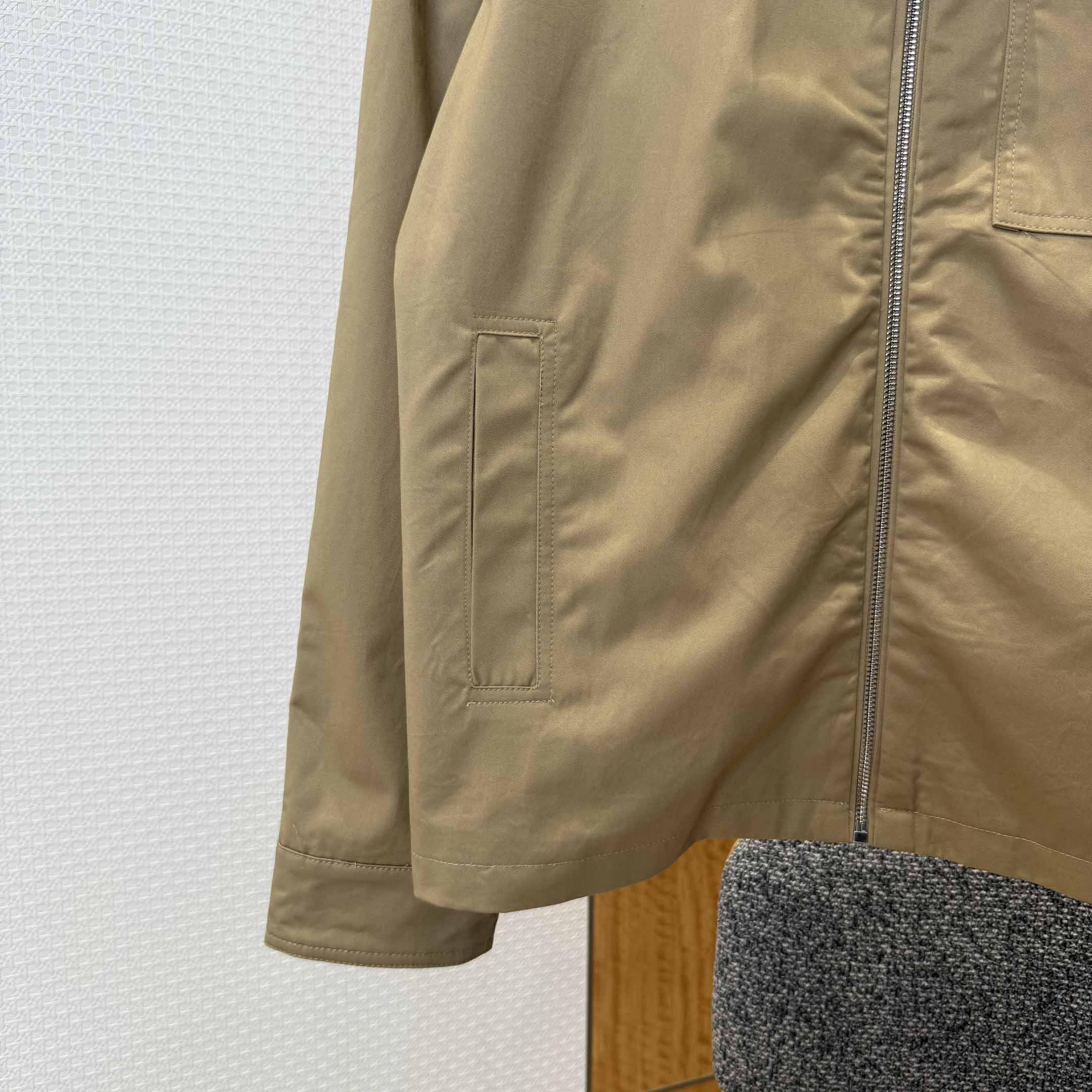 Fendi Beige Gabardine Blouson - DopestKickz