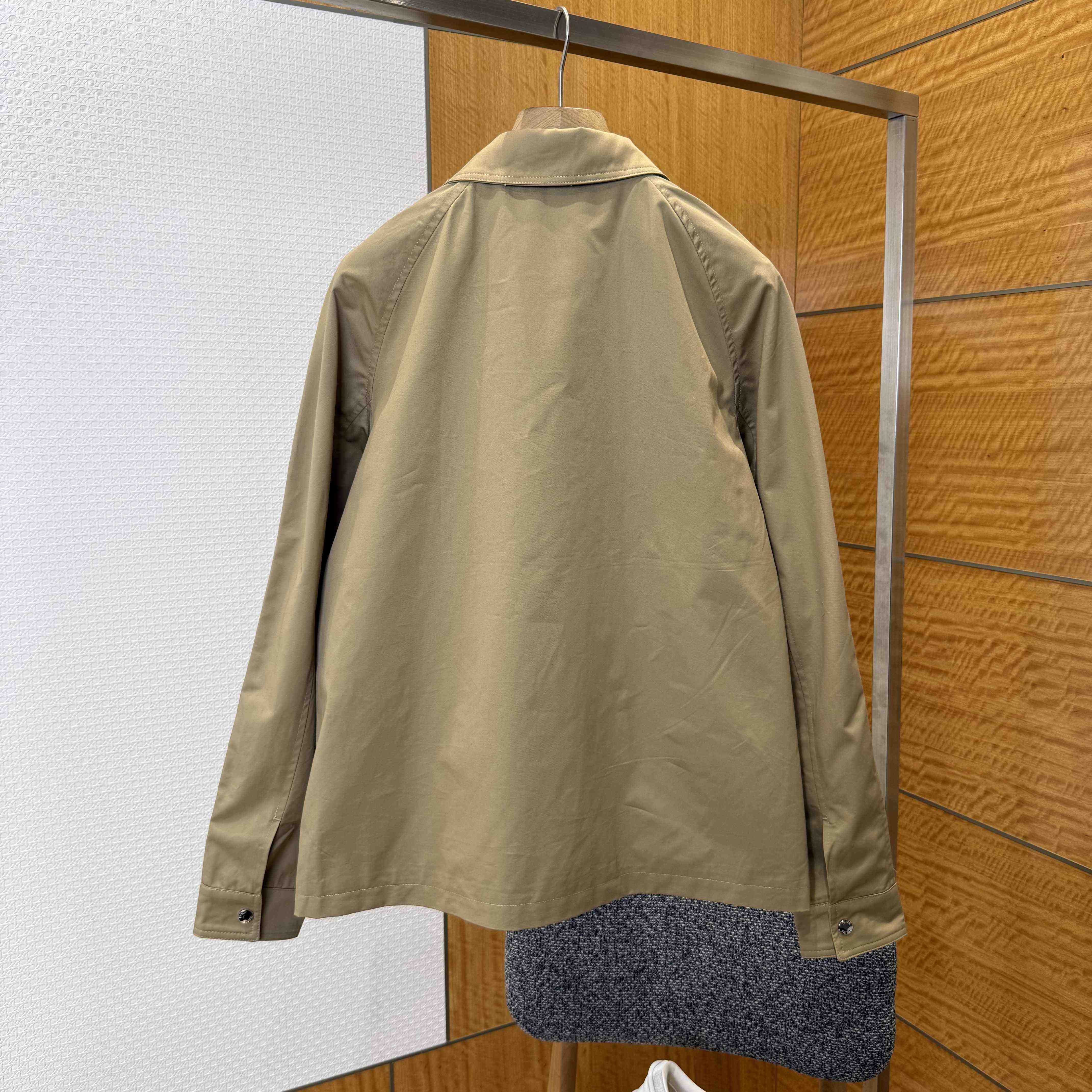 Fendi Beige Gabardine Blouson - DopestKickz