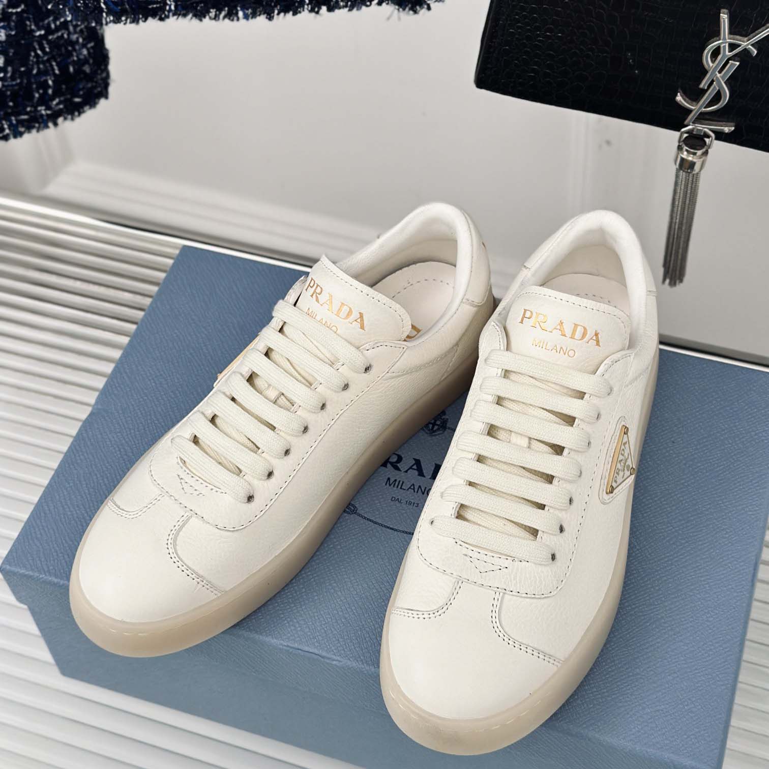 Prada Leather Sneaker - DopestKickz
