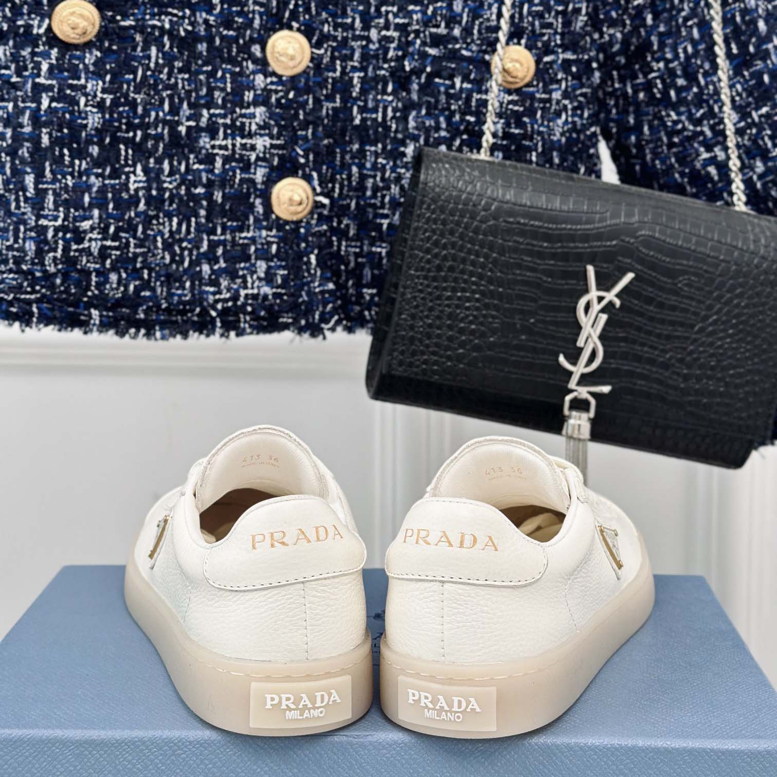 Prada Leather Sneaker - DopestKickz