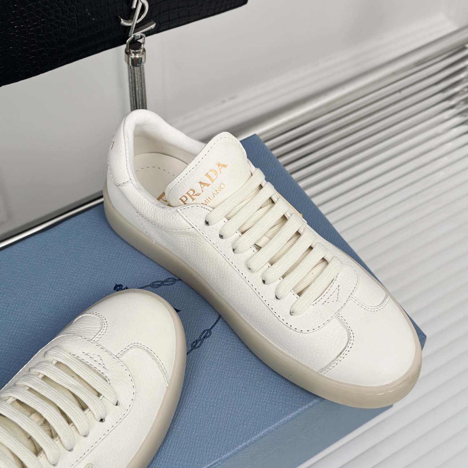 Prada Leather Sneaker - DopestKickz