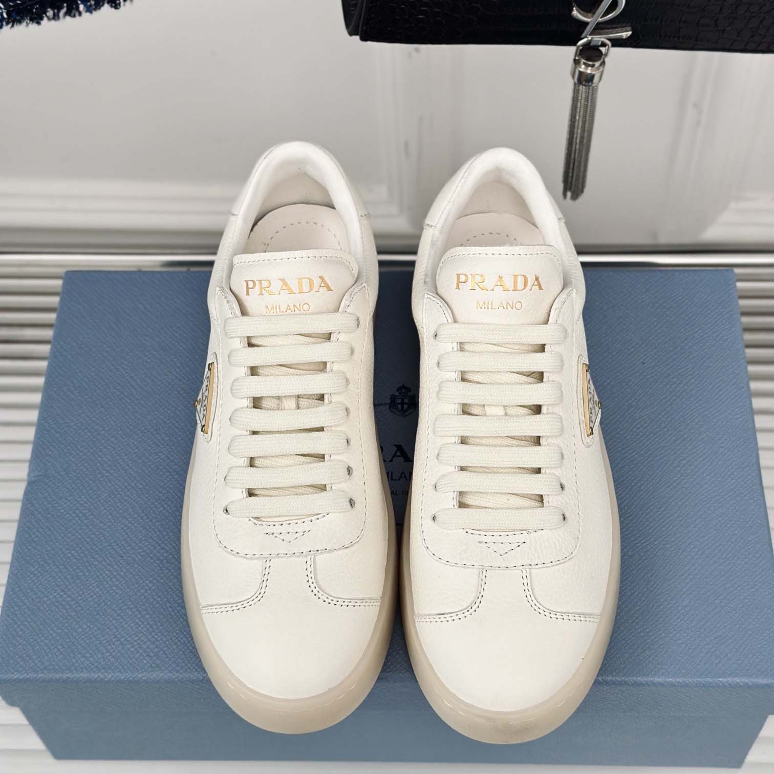 Prada Leather Sneaker - DopestKickz