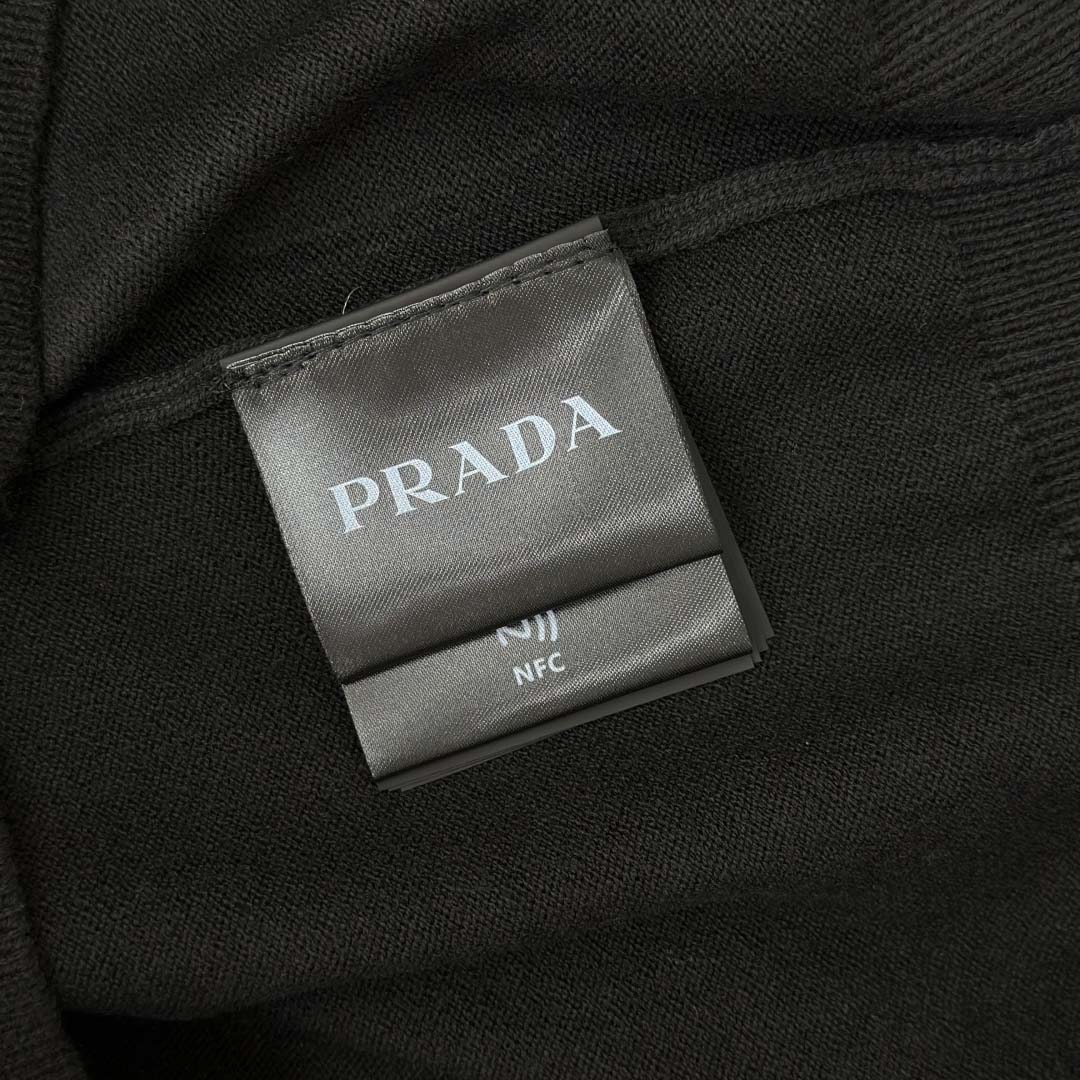 Prada Long-sleeved Superfine Wool Polo Sweater - DopestKickz