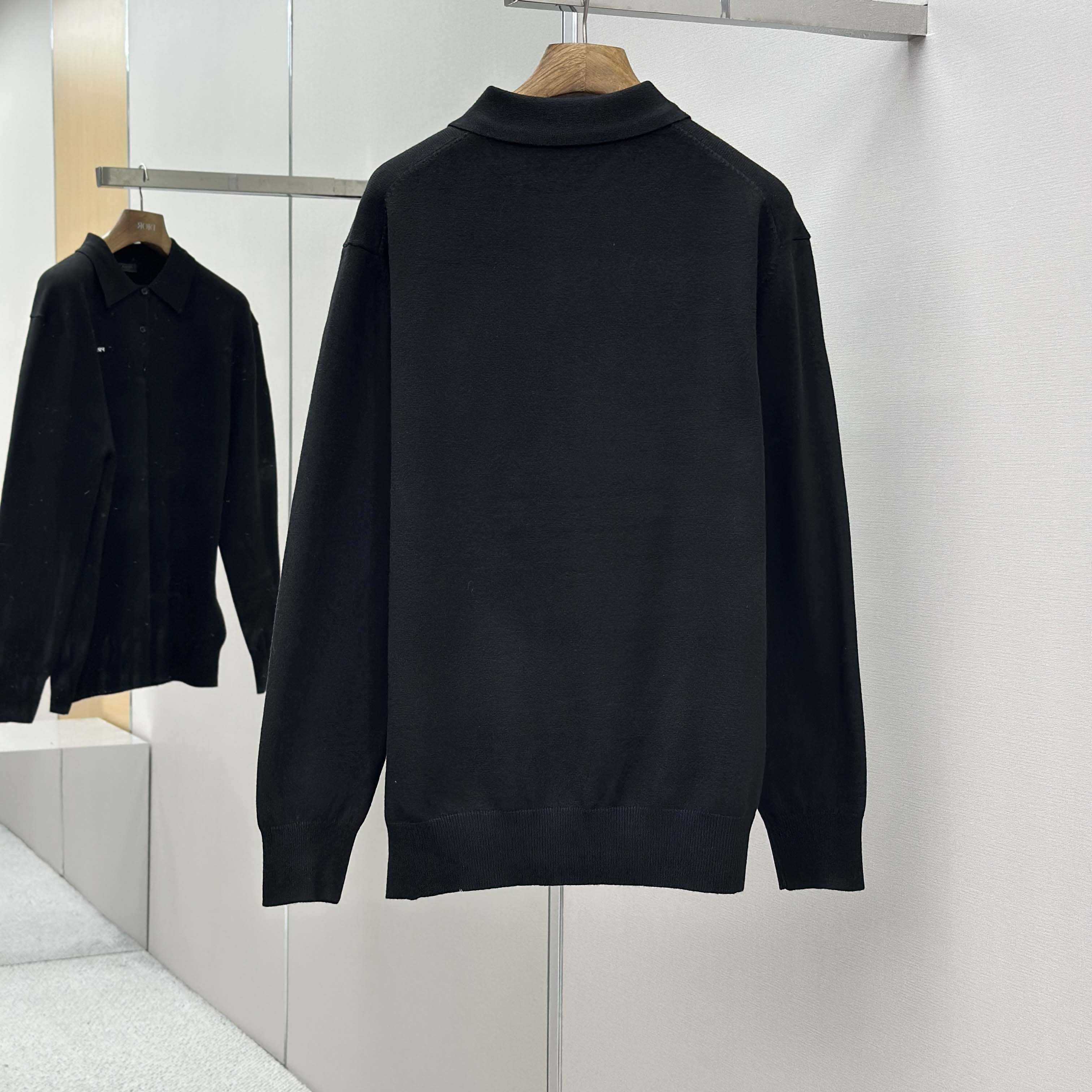 Prada Long-sleeved Superfine Wool Polo Sweater - DopestKickz