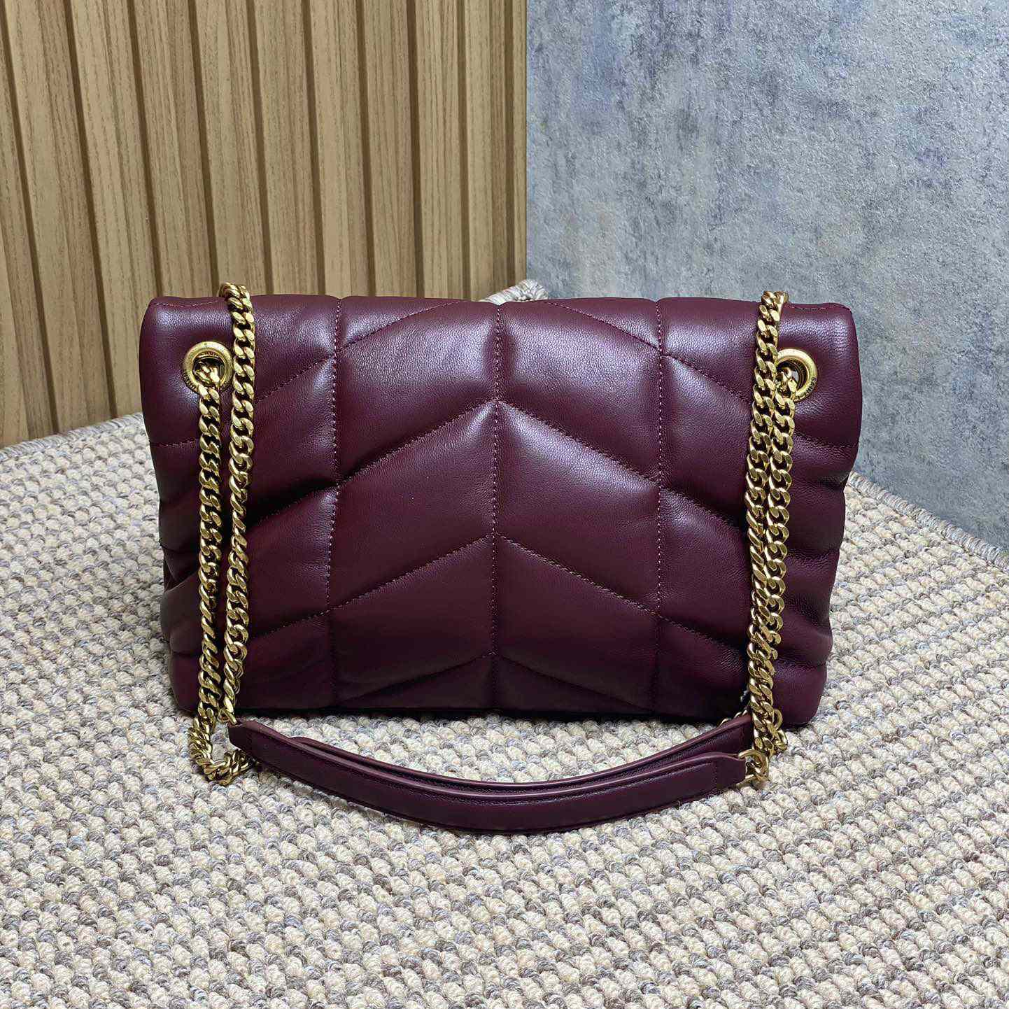 Saint Laurent Puffer Medium In Shiny Leather - DopestKickz