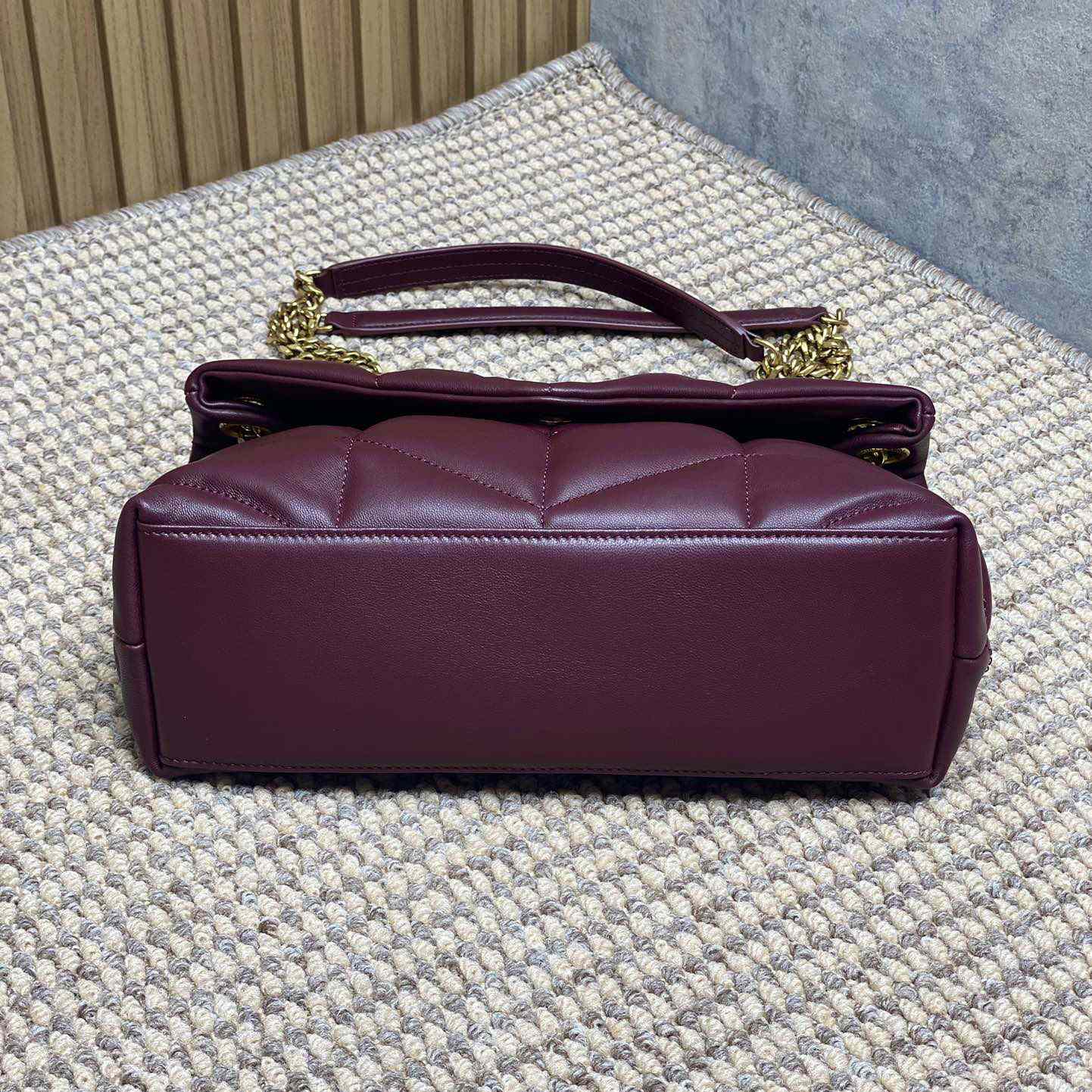 Saint Laurent Puffer Medium In Shiny Leather - DopestKickz