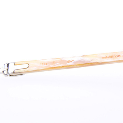 Cartier CT_3524012 White Buffalo Eyeglasses In Silver - DopestKickz