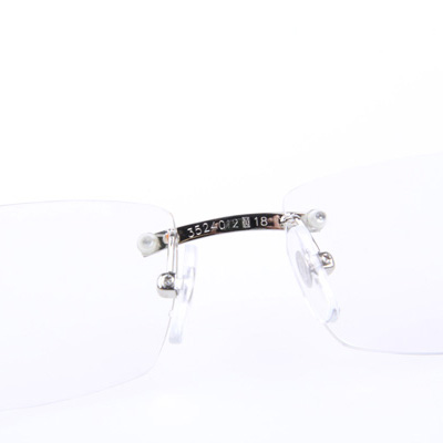 Cartier CT_3524012 White Buffalo Eyeglasses In Silver - DopestKickz