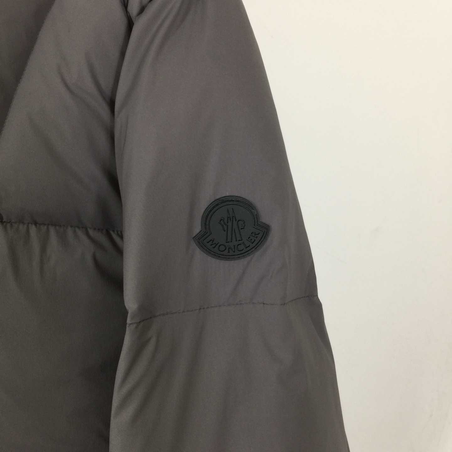 Moncler Fusain Hooded Short Down Jacket - DopestKickz