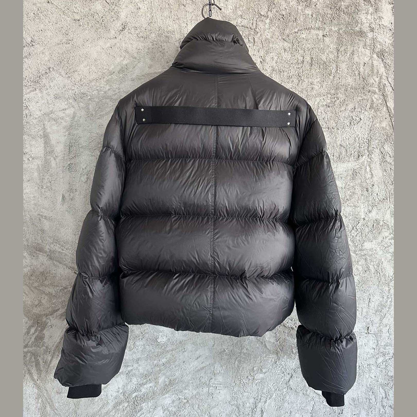 Rick Owens Turtle Nylon Cropped Puffer Jacket  - DopestKickz