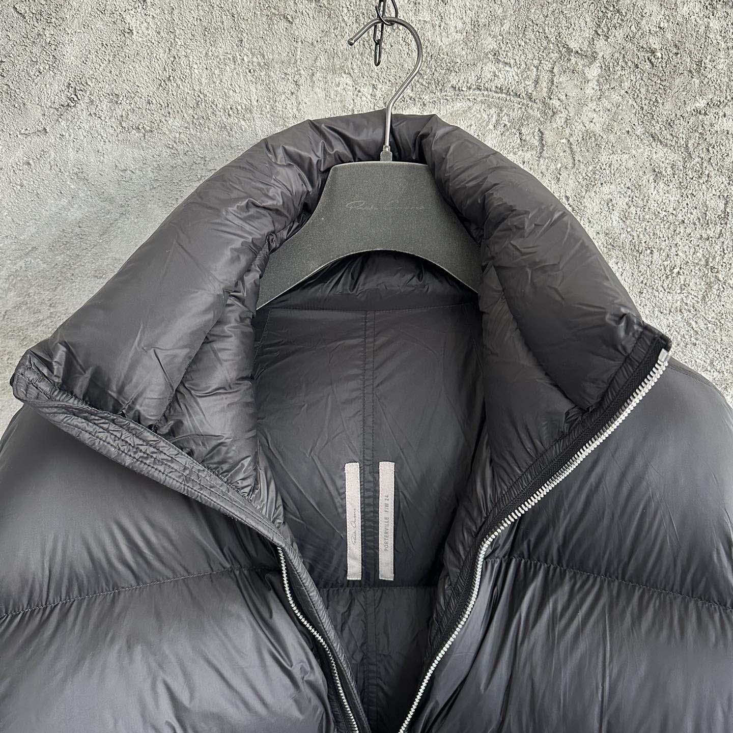 Rick Owens Turtle Nylon Cropped Puffer Jacket  - DopestKickz